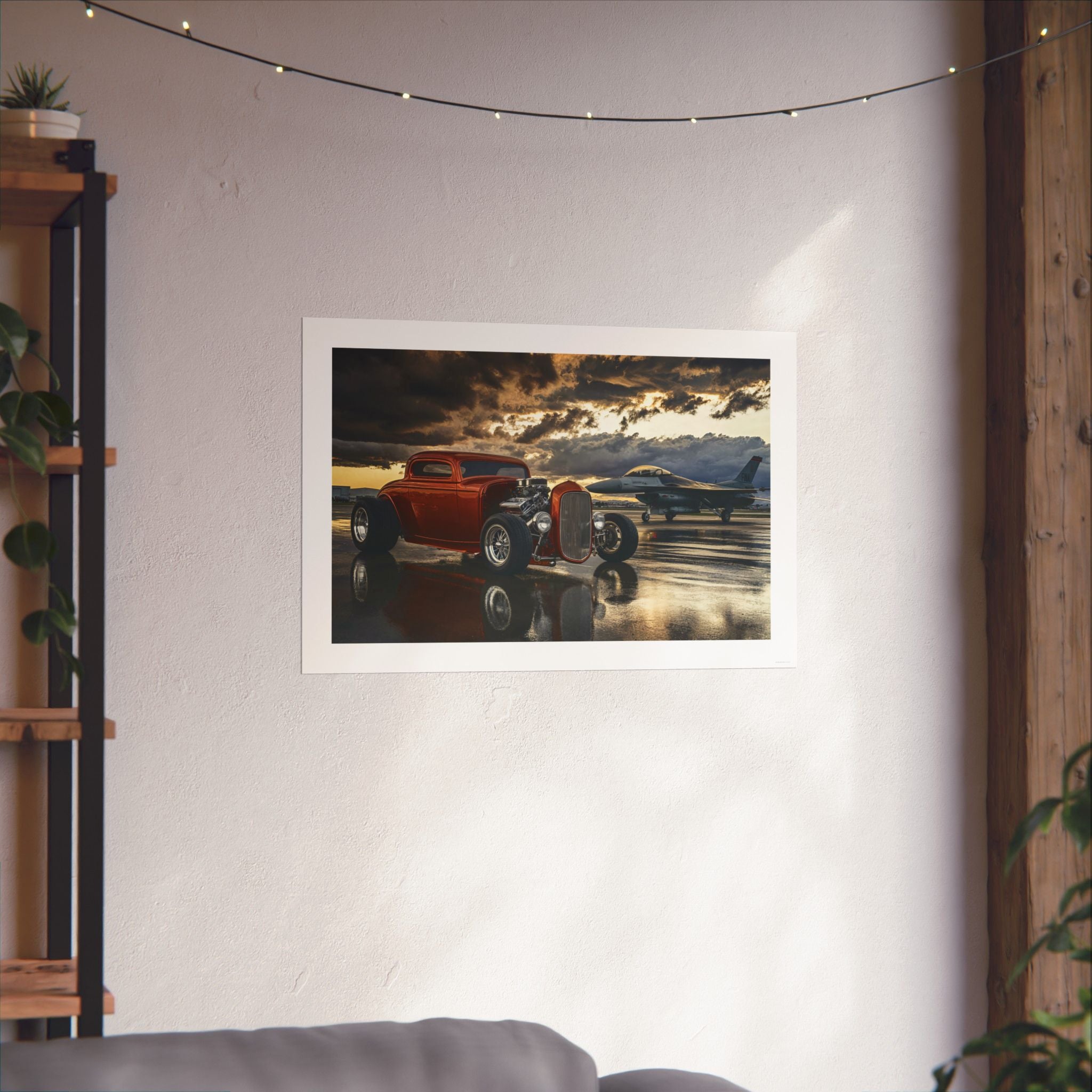 Wings & Wheels - Auto/Aviation - Gallery Print Poster - DC0184