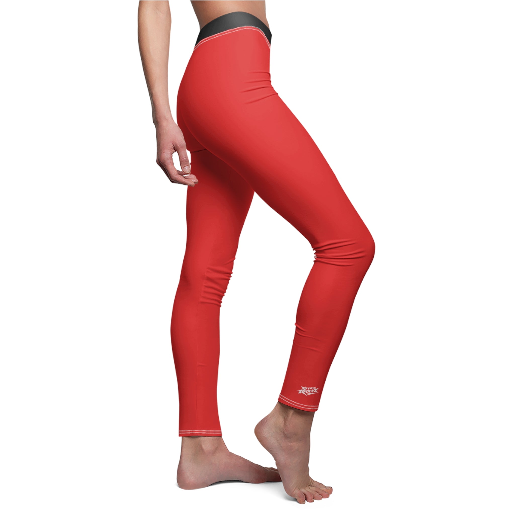 Red Women's Casual Leggings- Xtreme Riderz