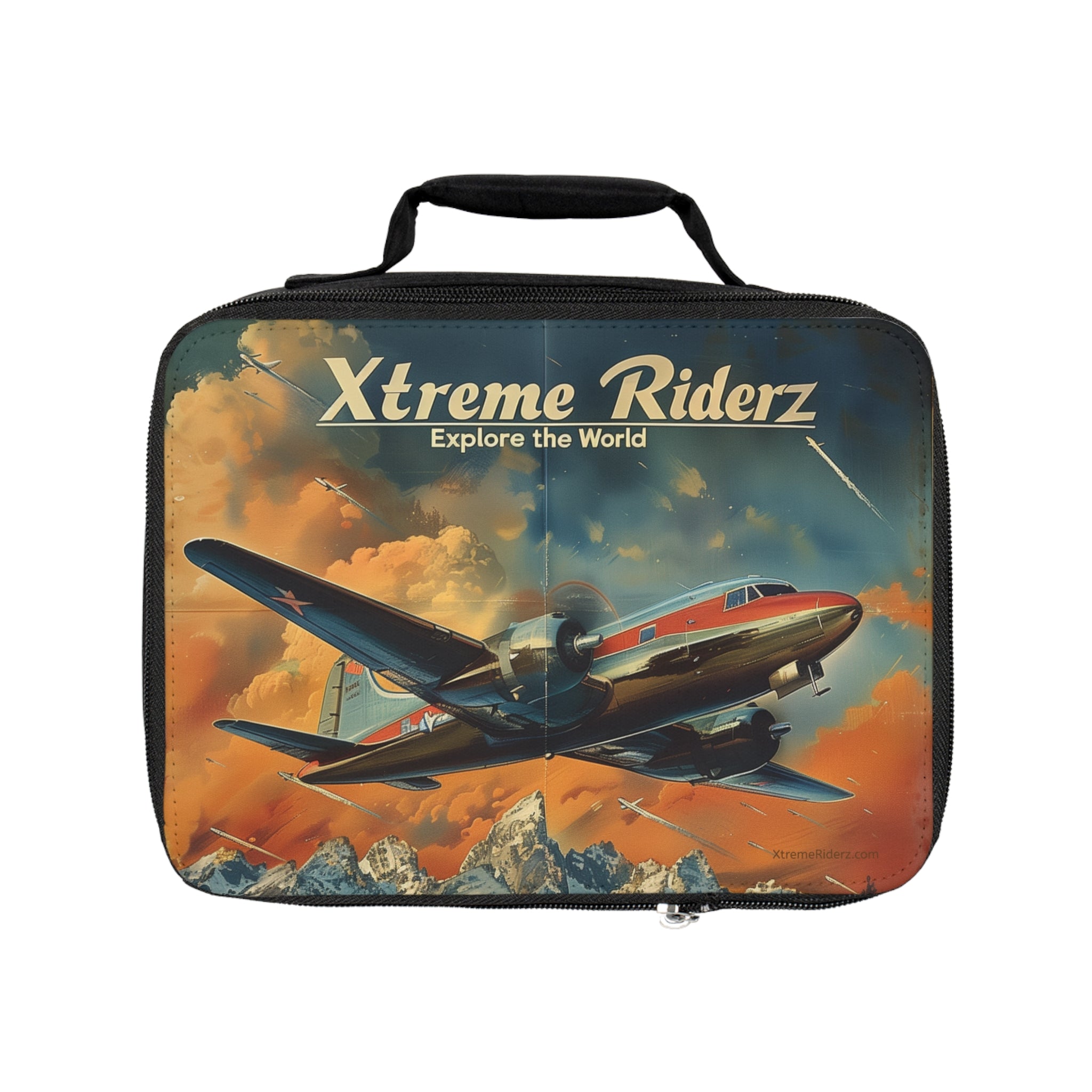 Xreme Riderz~Explore the World Plane Memorabilia Lunch Bag