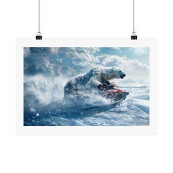 Bear it All - Snowmobile - Gallery Print Poster - DC0166