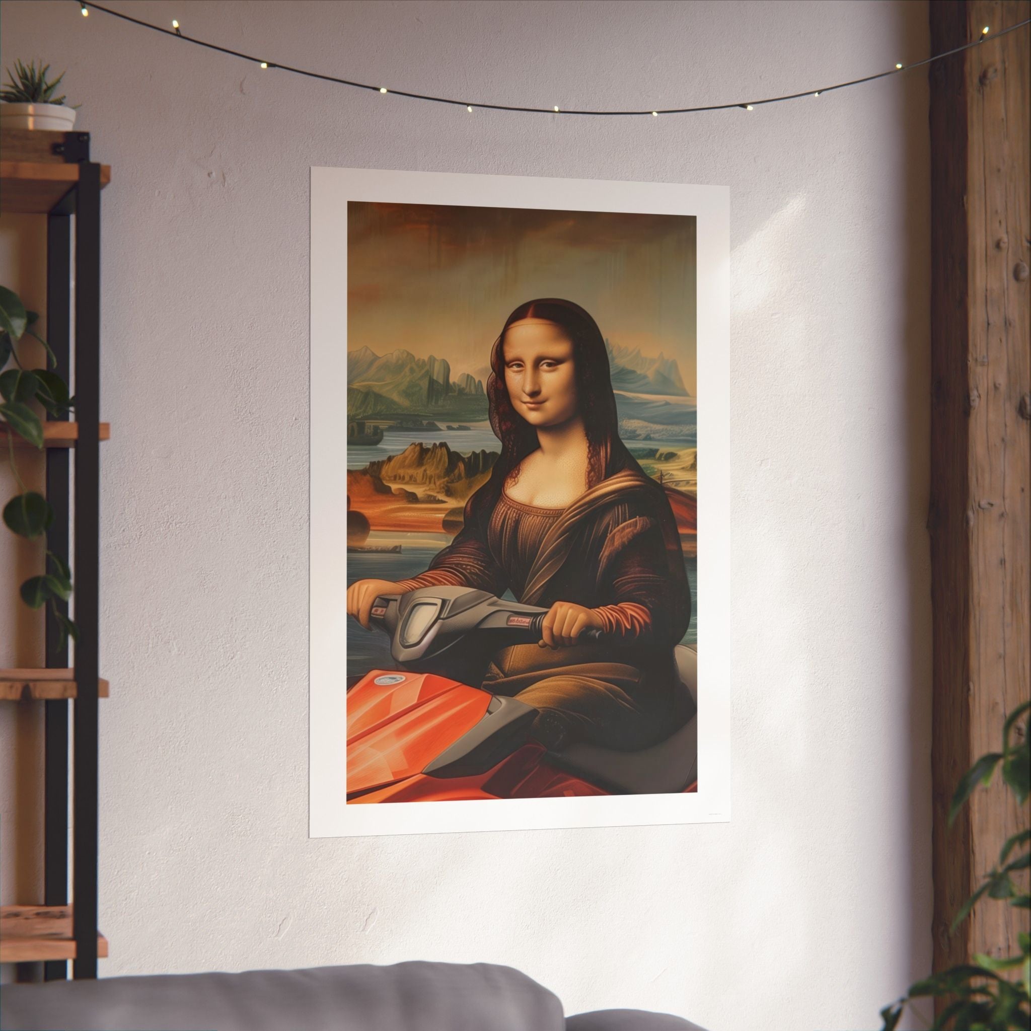 Mona Lisa - Leonardo de Vinci - Watersports - Gallery Print Poster - DC0262