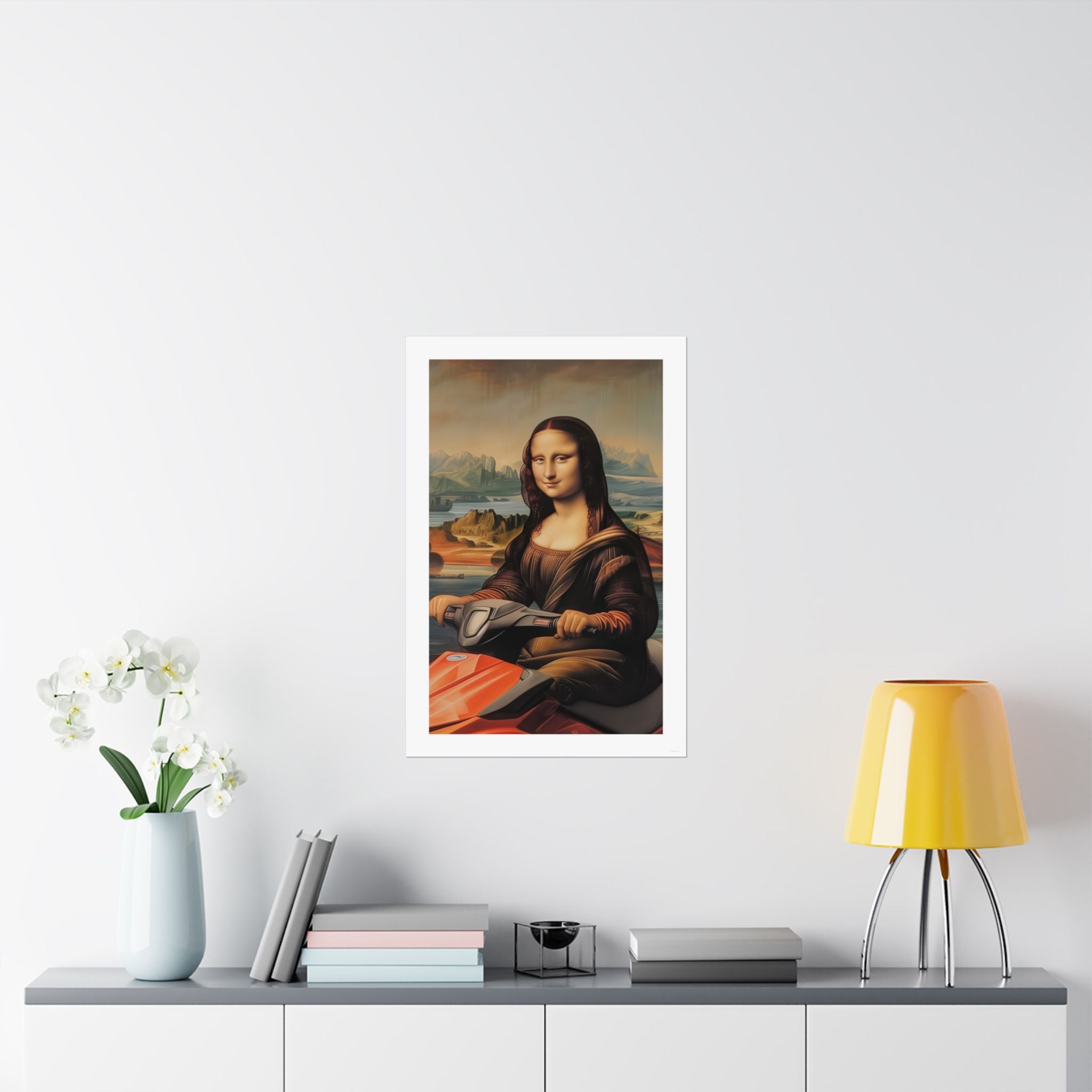 Mona Lisa - Leonardo de Vinci - Watersports - Gallery Print Poster - DC0262