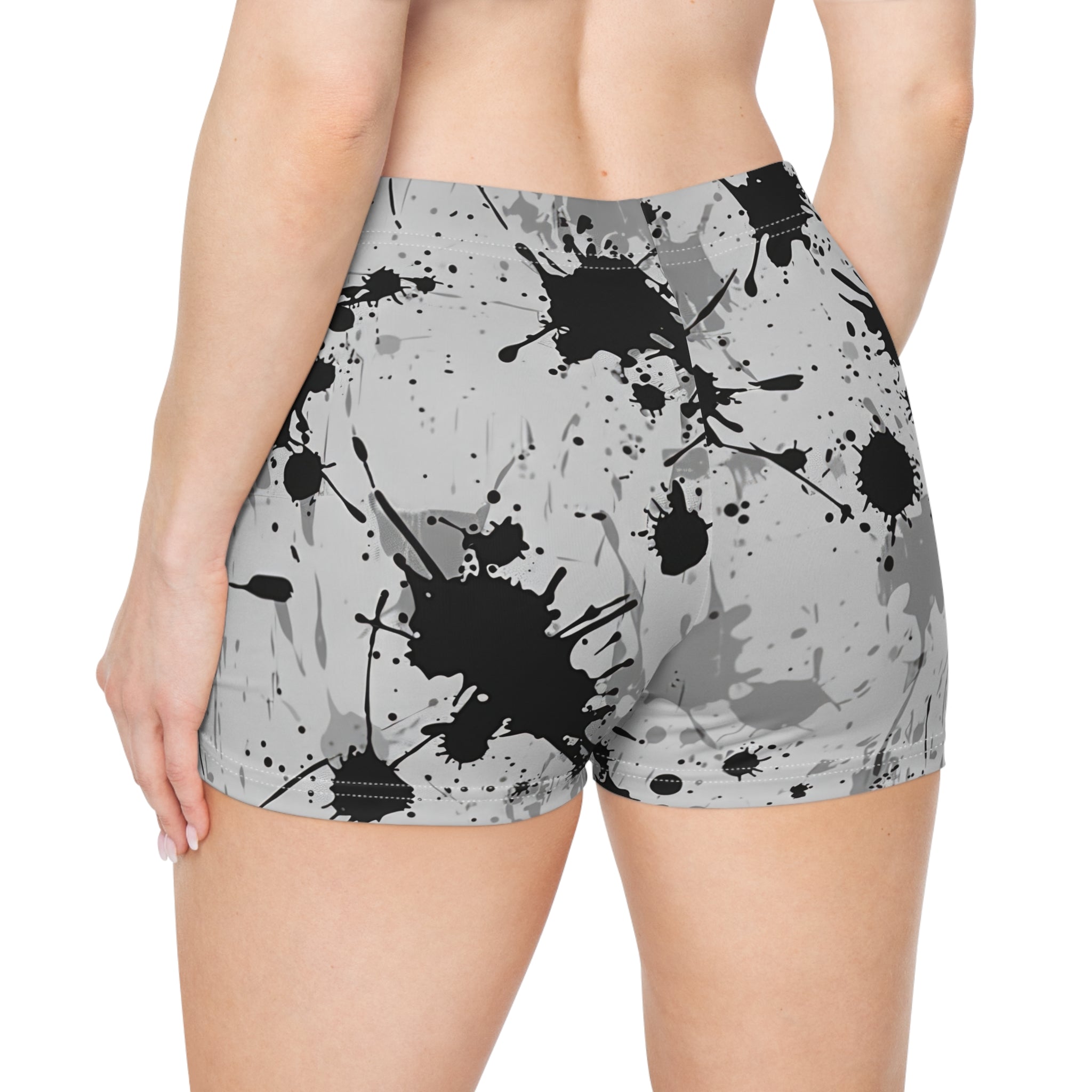 Gray Splatter Xtreme Riderz Women's Shorts