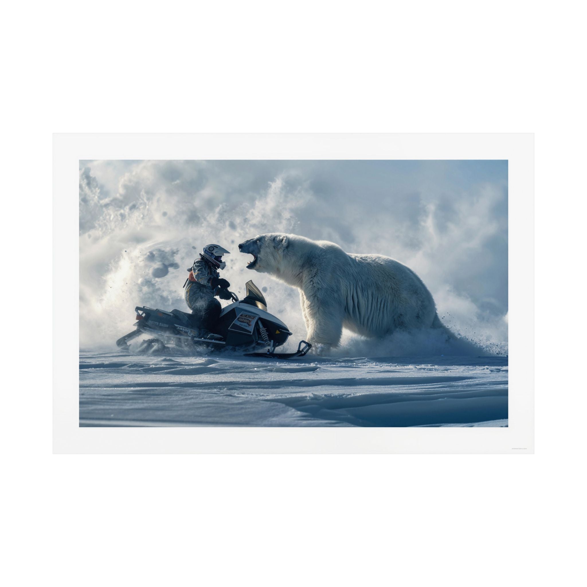Bear Down - Snowmobile - Gallery Print Poster - DC0168