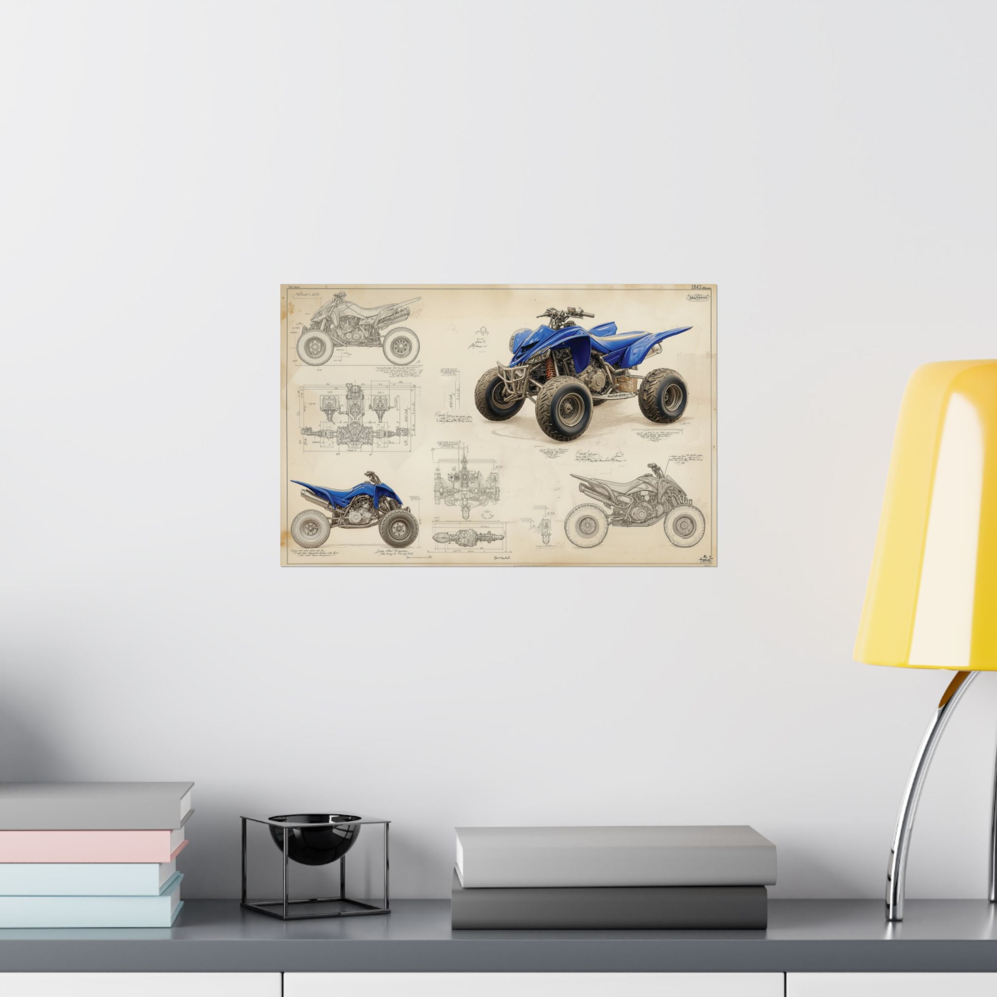 ATV Blueprint - ATV/UTV - Gallery Print Poster - DC0292