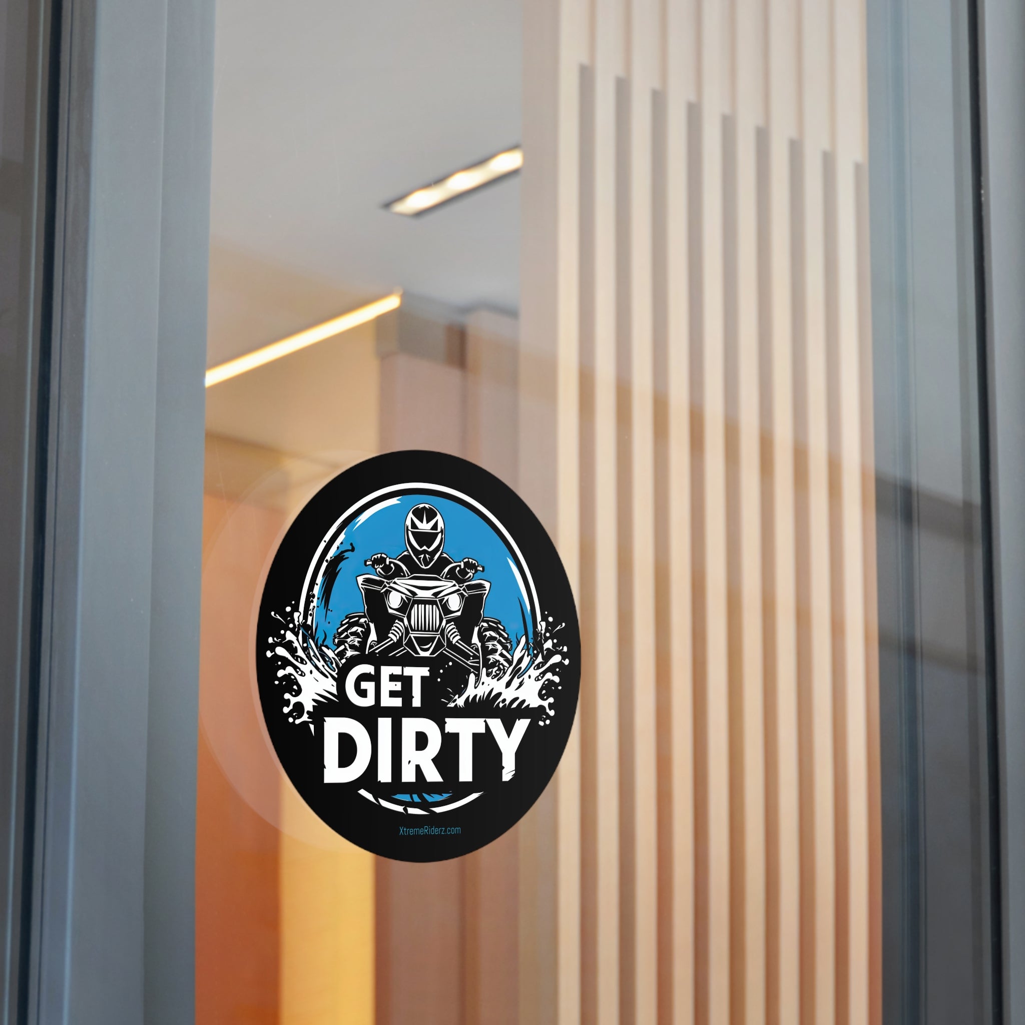 Get Dirty ATV- Xtreme Riderz - Round Vinyl Sticker
