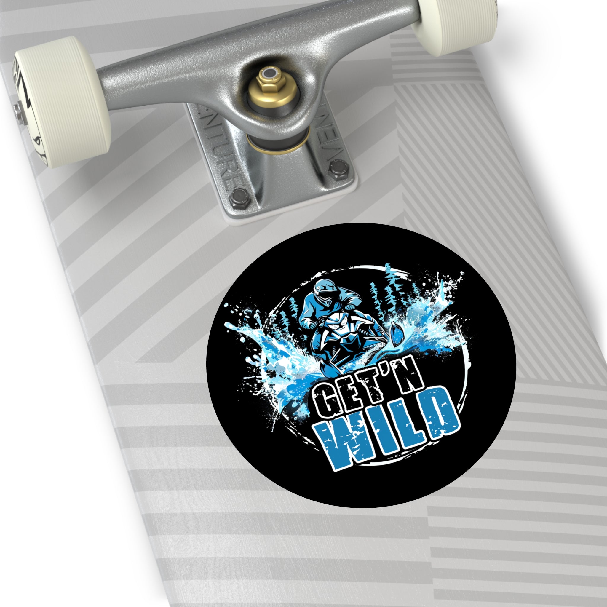 Get'n Wild- Xtreme Riderz-  Round Vinyl Stickers