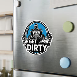 Get Dirty - ATV- Xtreme Riderz- Vinyl Decal Round