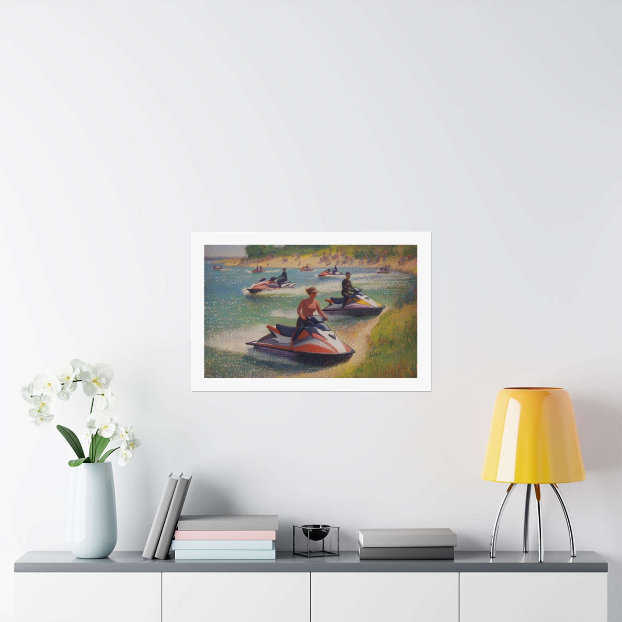 A Sunday Afternoon on the Island of La Grande - Version 2 - Seurat - Watersports - Gallery Print Poster - DC0259