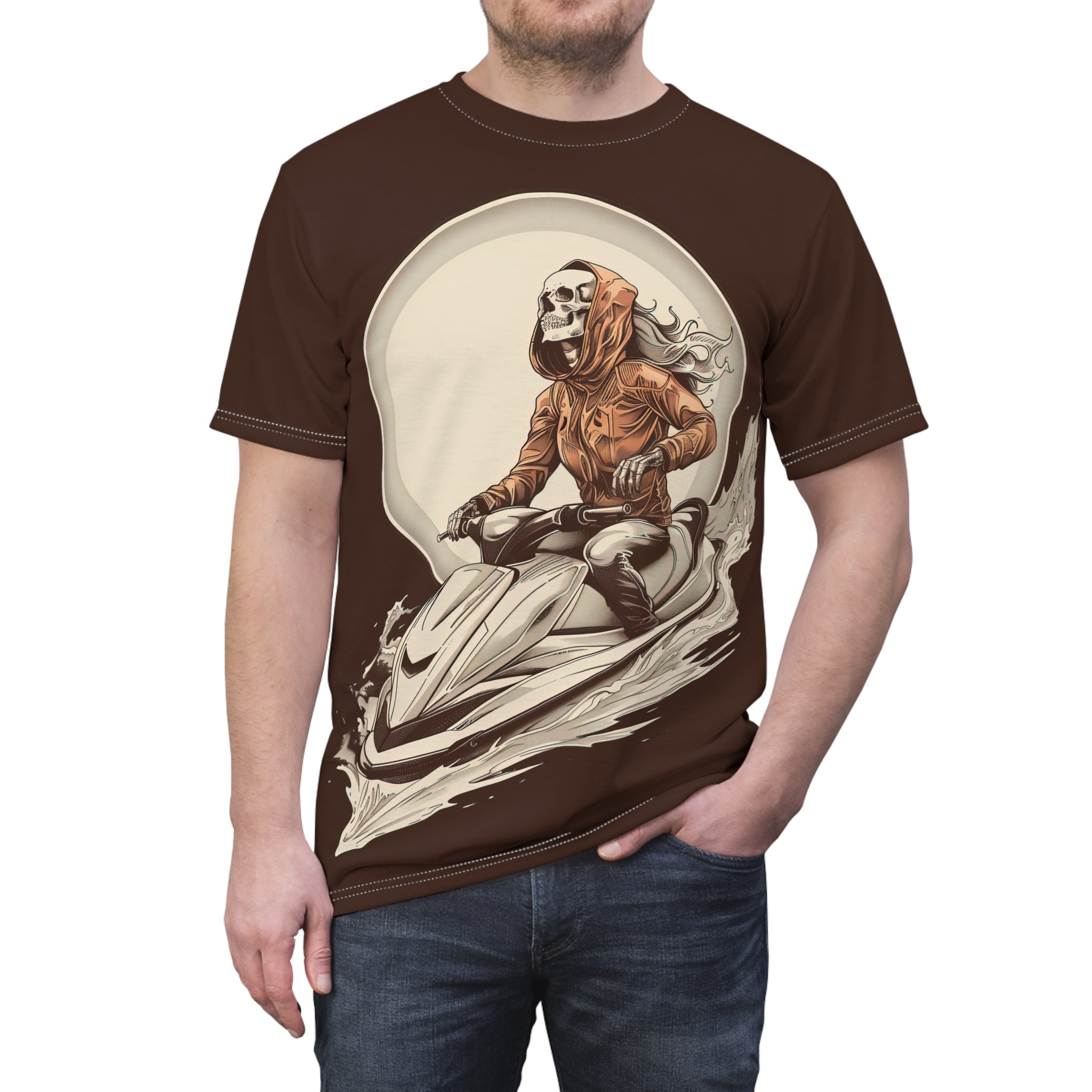 Skeleton Riderz - Watersports - Unisex Tee Shirt - TG0142