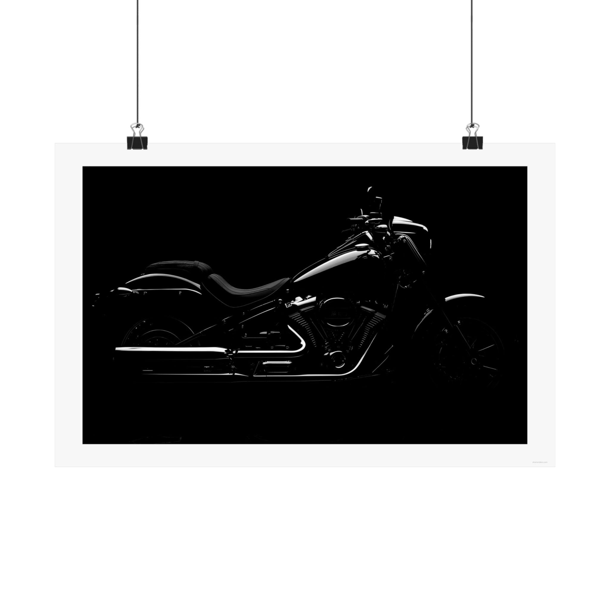Black Elegance - Motorcycle - Gallery Print Poster - DC0122
