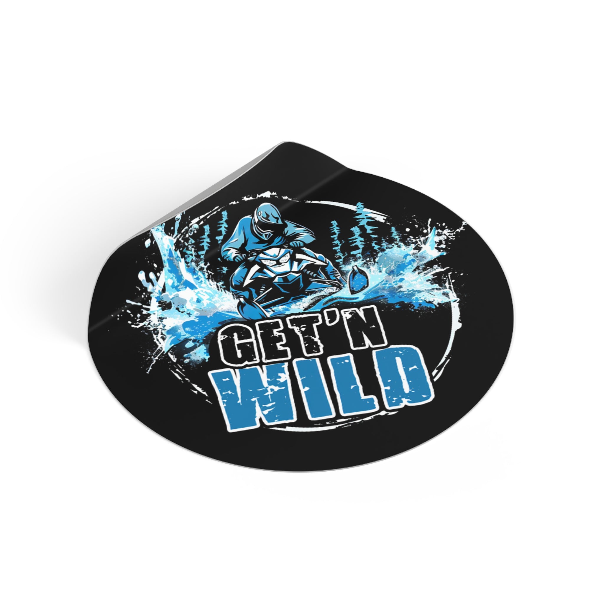 Get'n Wild- Xtreme Riderz-  Round Vinyl Stickers