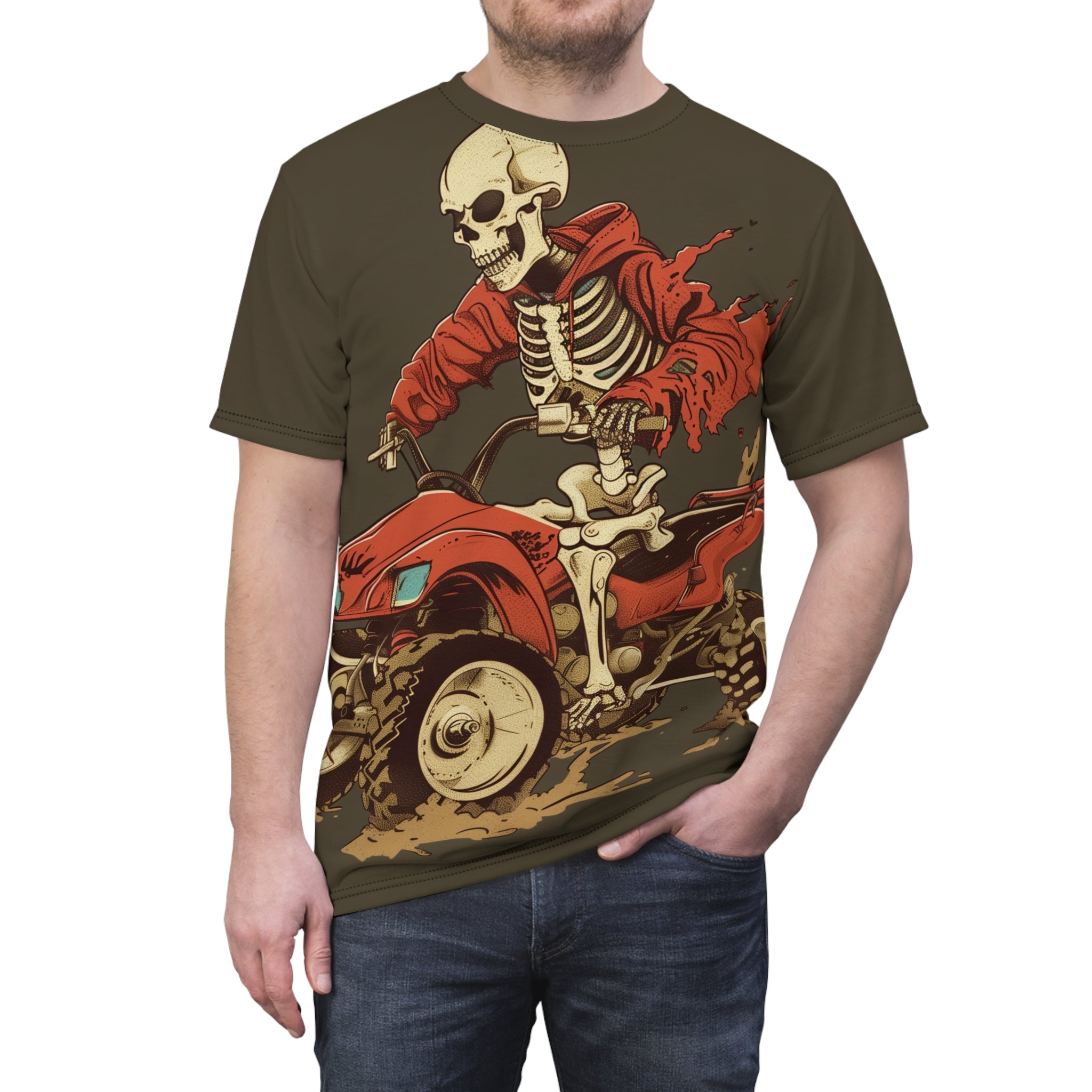 Skeleton Riderz - ATV/UTV - Unisex Tee Shirt - TG0147