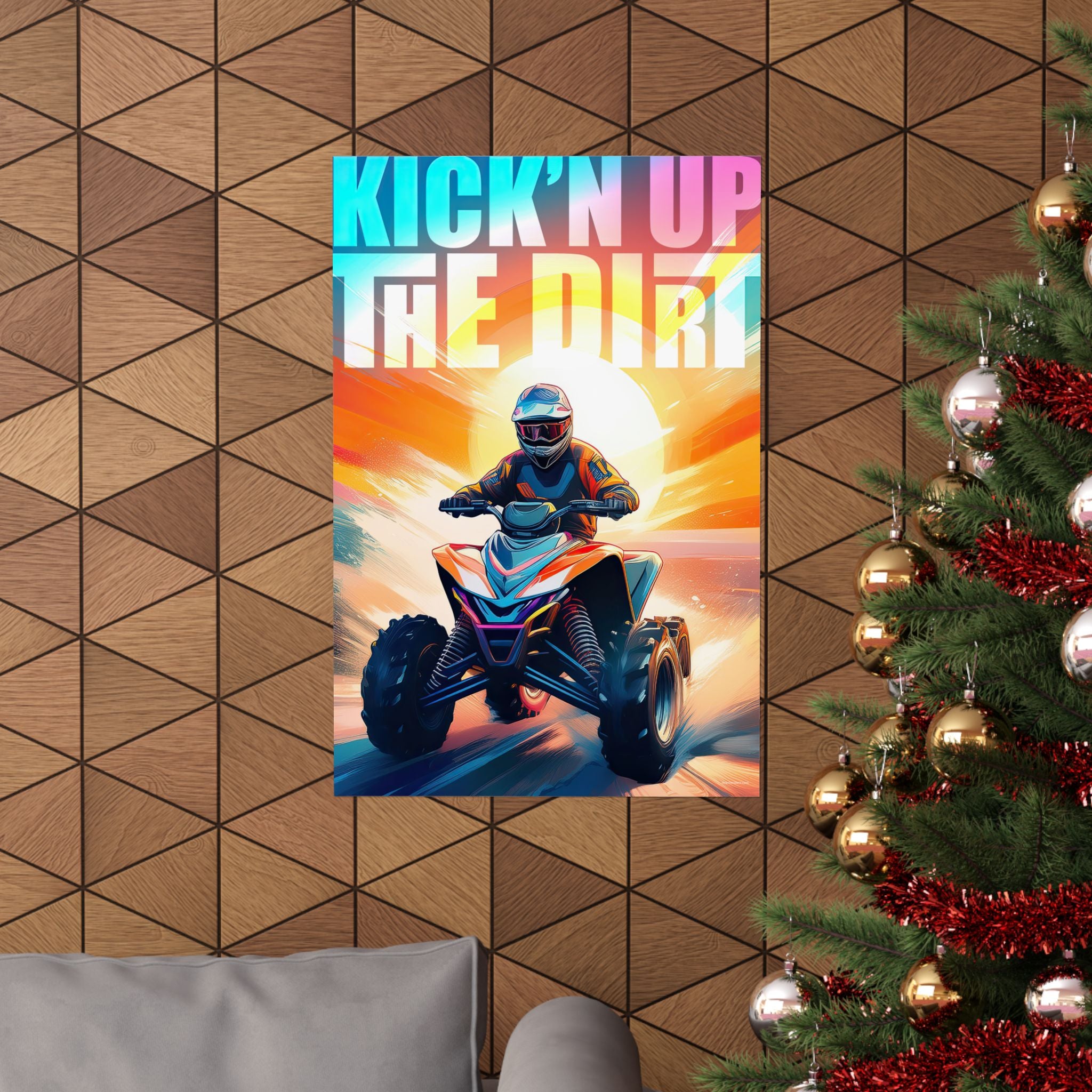 Kick'n Up Dirt - Matte Vertical Poster