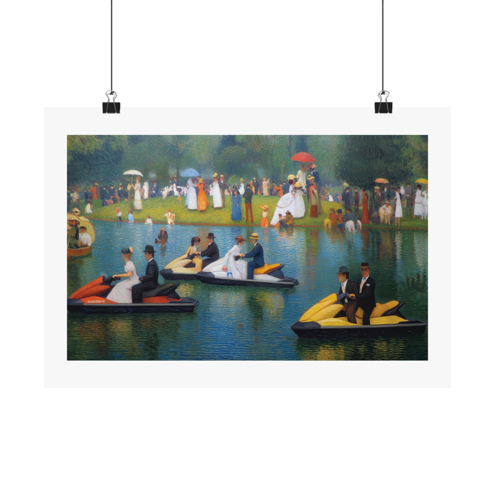 A Sunday Afternoon on the Island of La Grand - Seurat - Watersports - Gallery Print Poster - DC0258