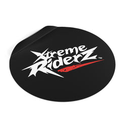 Black Round Vinyl Stickers- Xtreme Riderz Brand