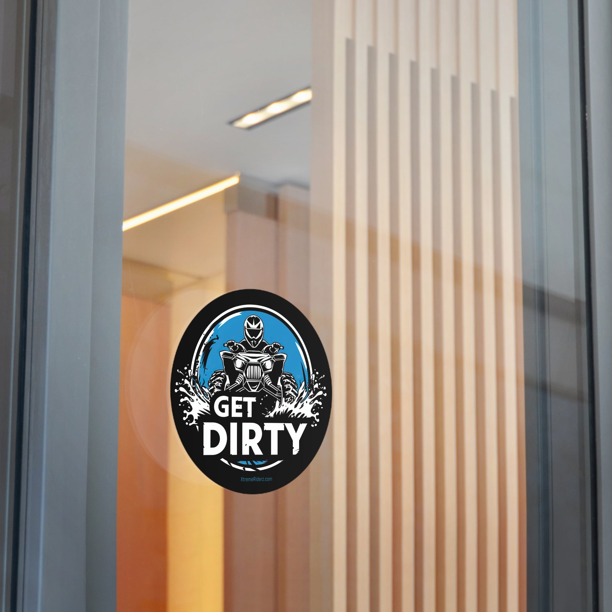 Get Dirty ATV- Xtreme Riderz - Round Vinyl Sticker