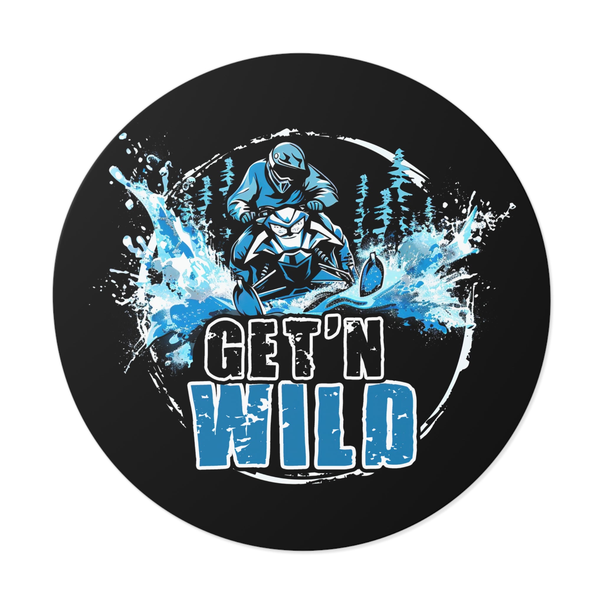 Get'n Wild- Xtreme Riderz-  Round Vinyl Stickers