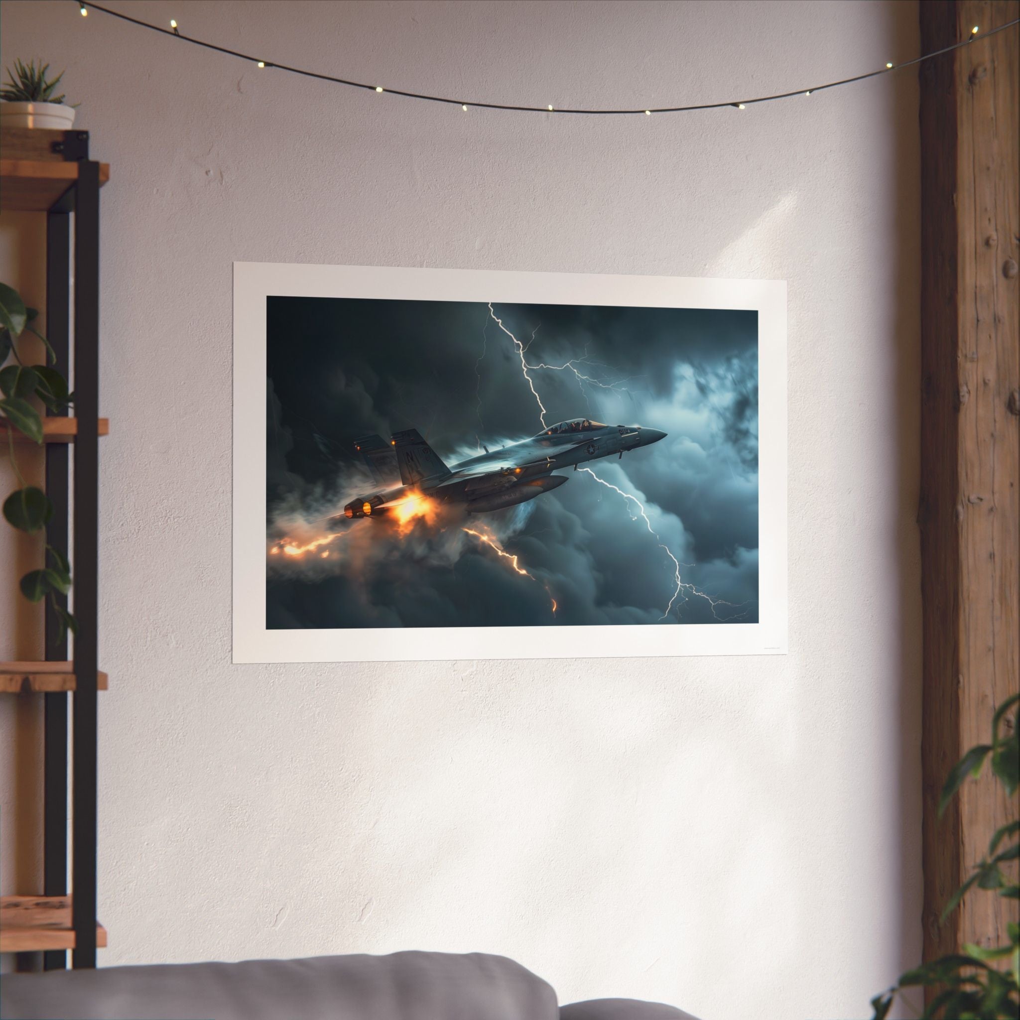 Lightning Strike - Aviation - Gallery Print Poster - DC0213