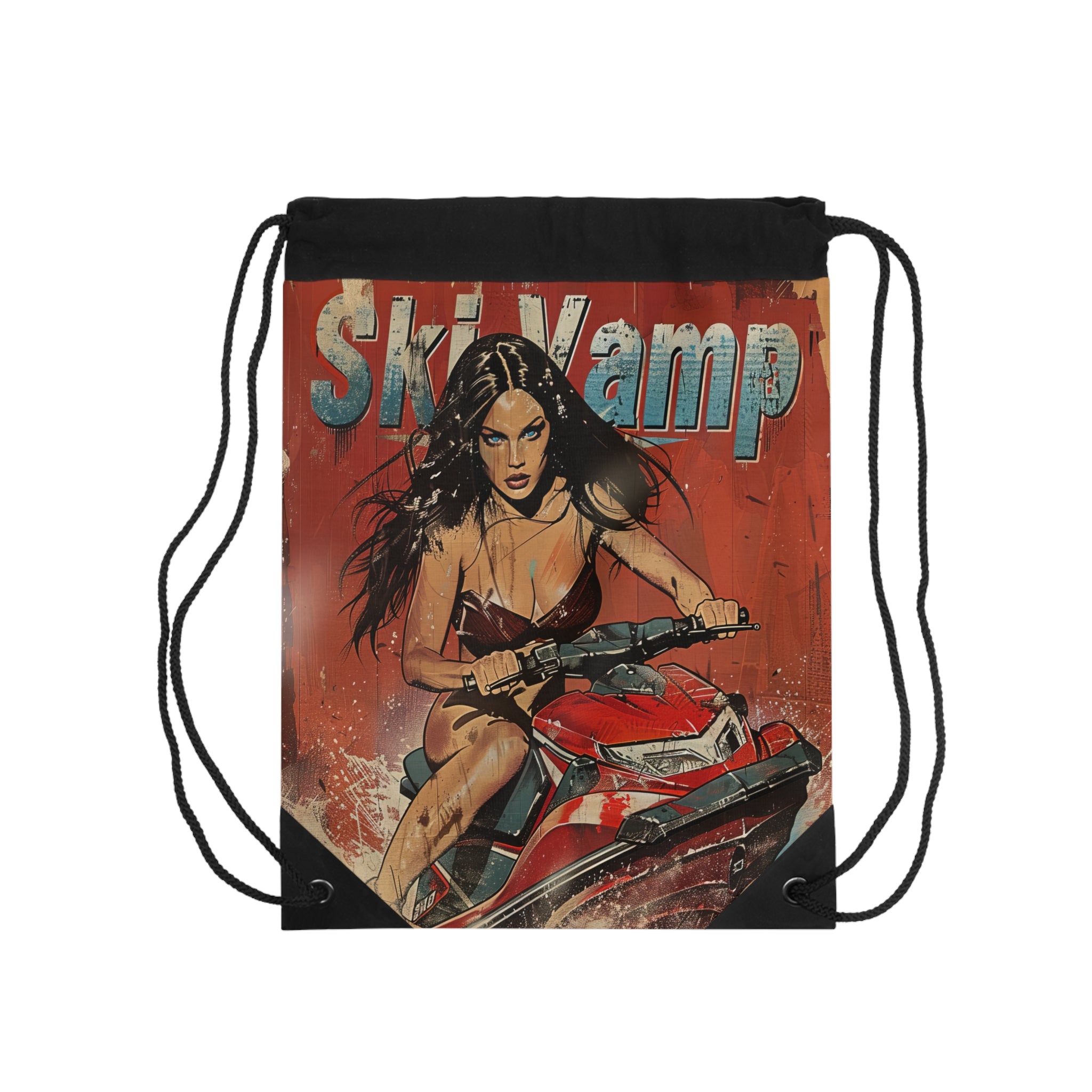 Ski Vamp Drawstring Bag