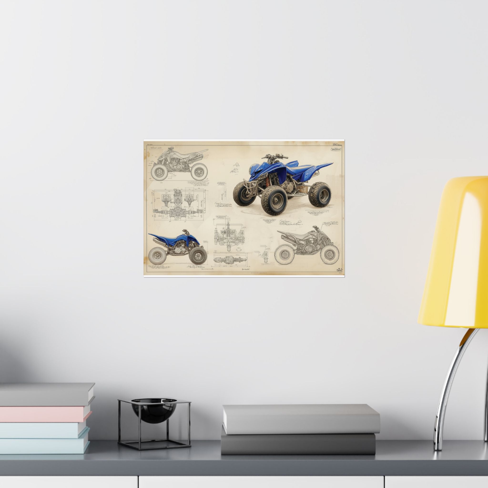 ATV Blueprint - ATV/UTV - Gallery Print Poster - DC0292