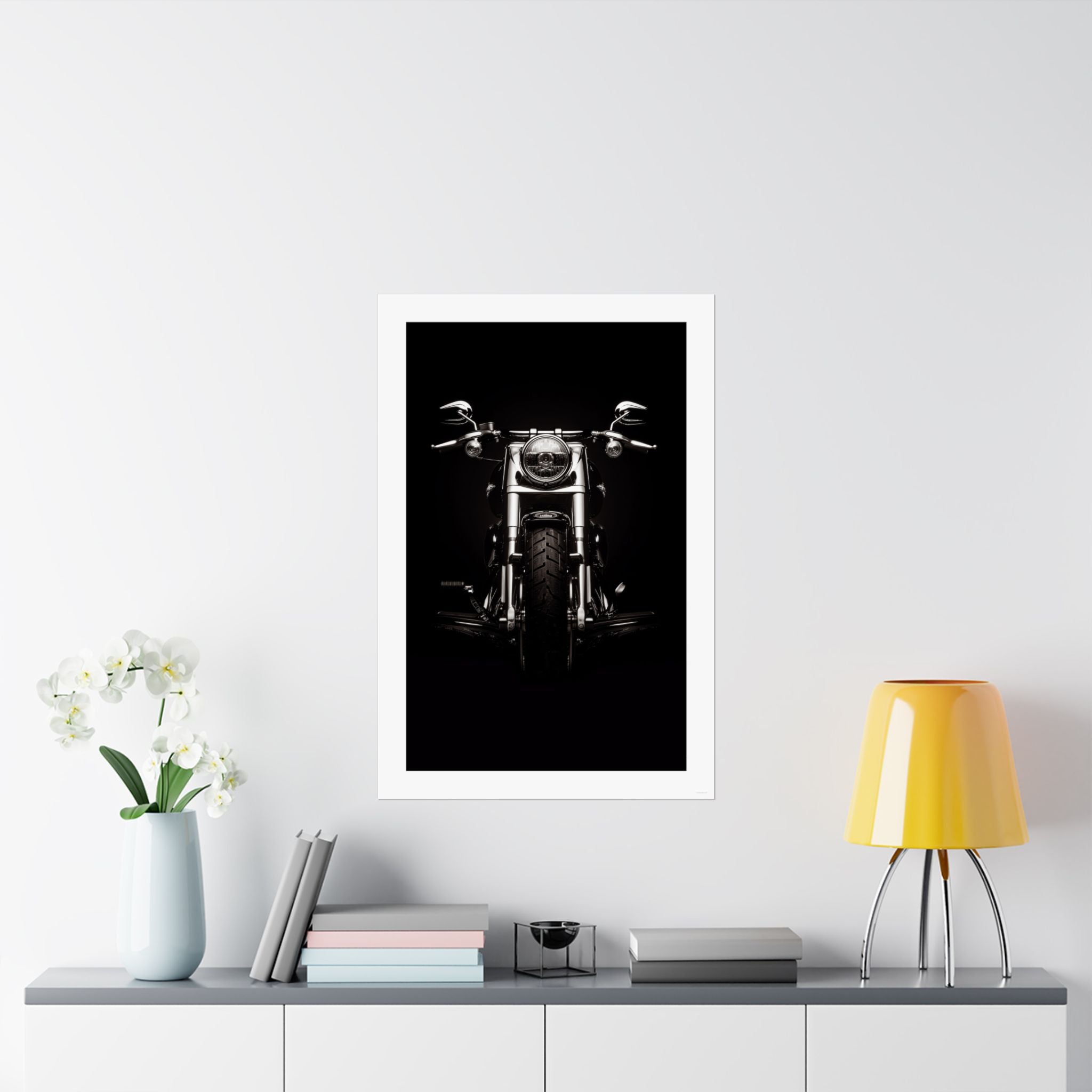 Dreaming in Chrome - Motorcycle - Gallery Print Poster - DC0121