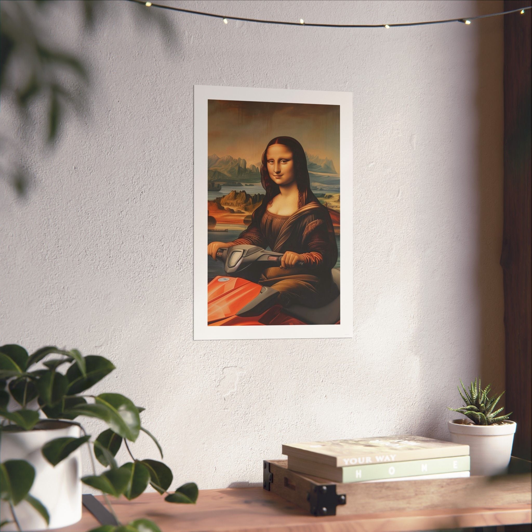 Mona Lisa - Leonardo de Vinci - Watersports - Gallery Print Poster - DC0262