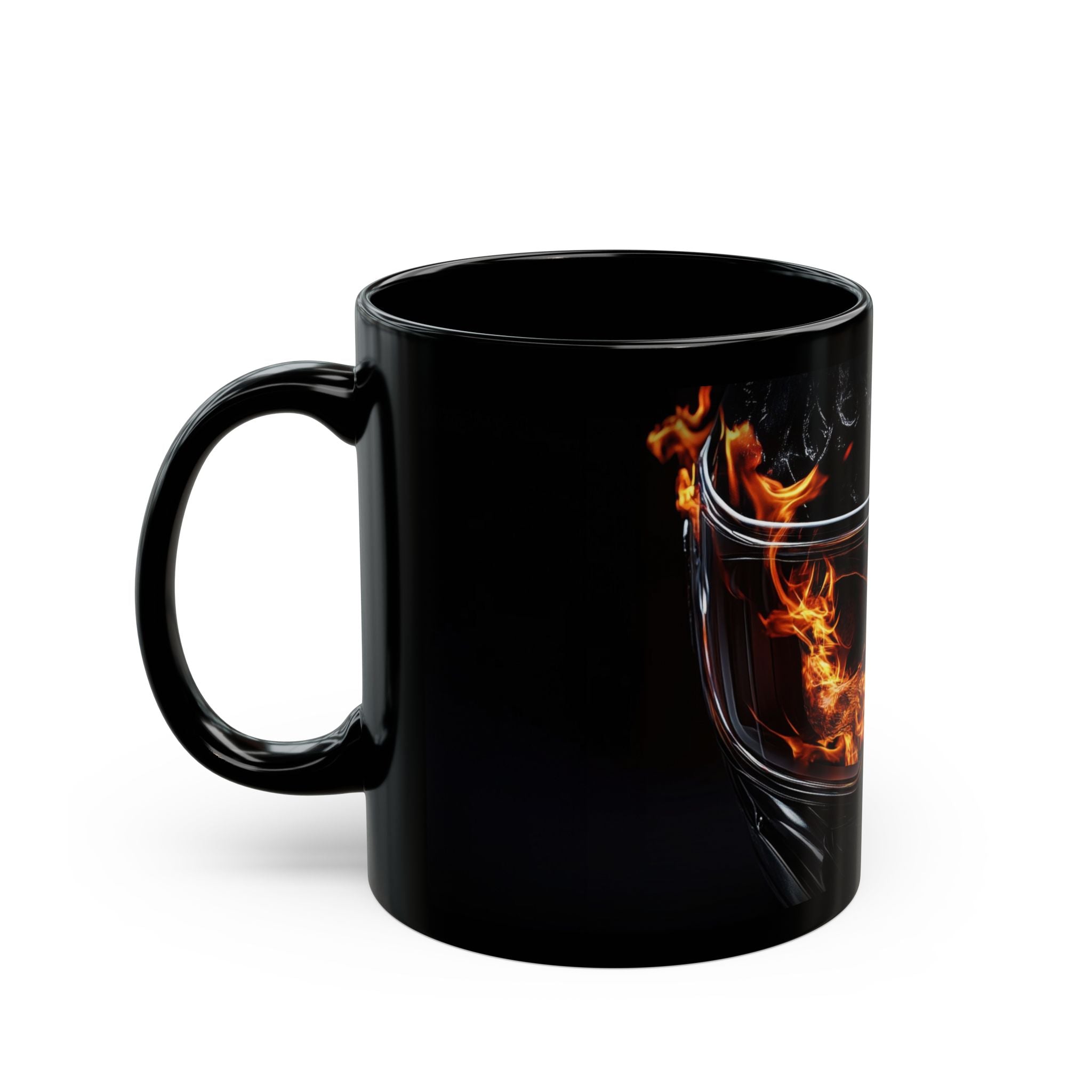 Hot Headed Black Mug (11oz, 15oz) - Motorcycle - DC0233