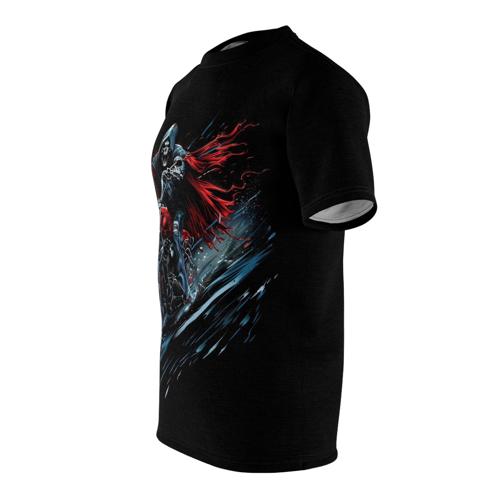 Grim Reaper in Red  - Motorcycle - Men's Tee Shirt - DC0113