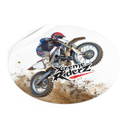 Motocross -Xtreme Riderz- Round Vinyl Sticker