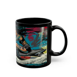 Ski Graffiti Urban Black Mug - Xtreme Riderz