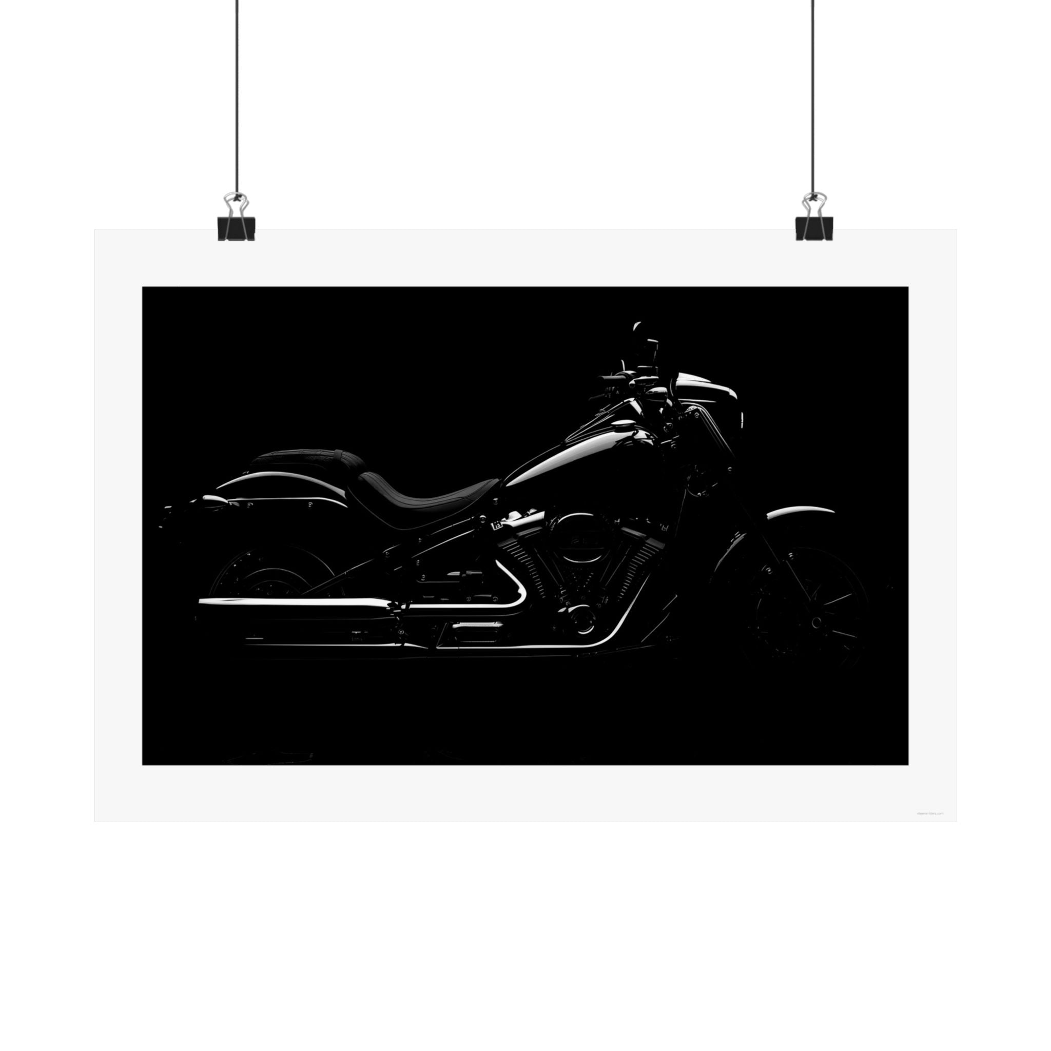 Black Elegance - Motorcycle - Gallery Print Poster - DC0122