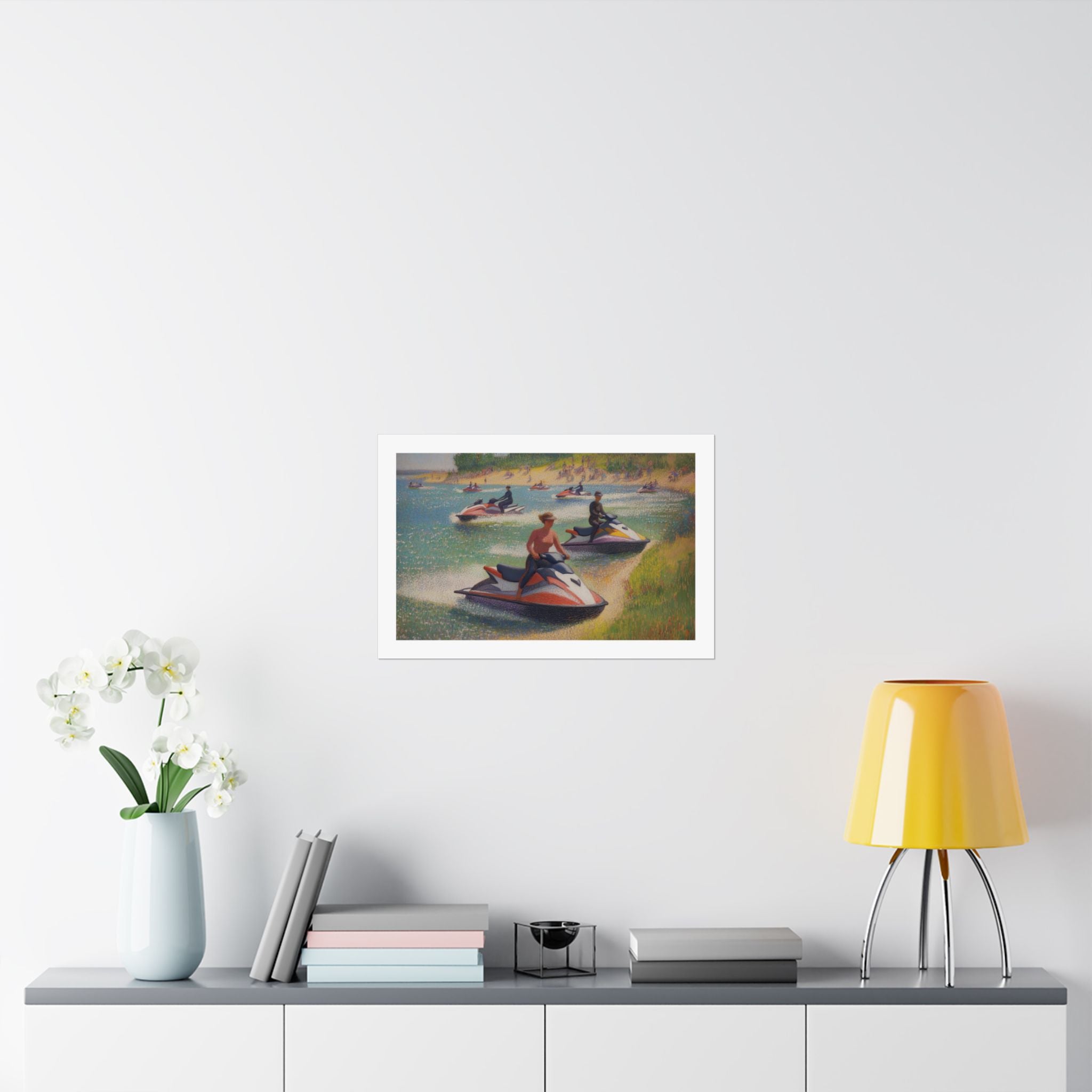 A Sunday Afternoon on the Island of La Grande - Version 2 - Seurat - Watersports - Gallery Print Poster - DC0259