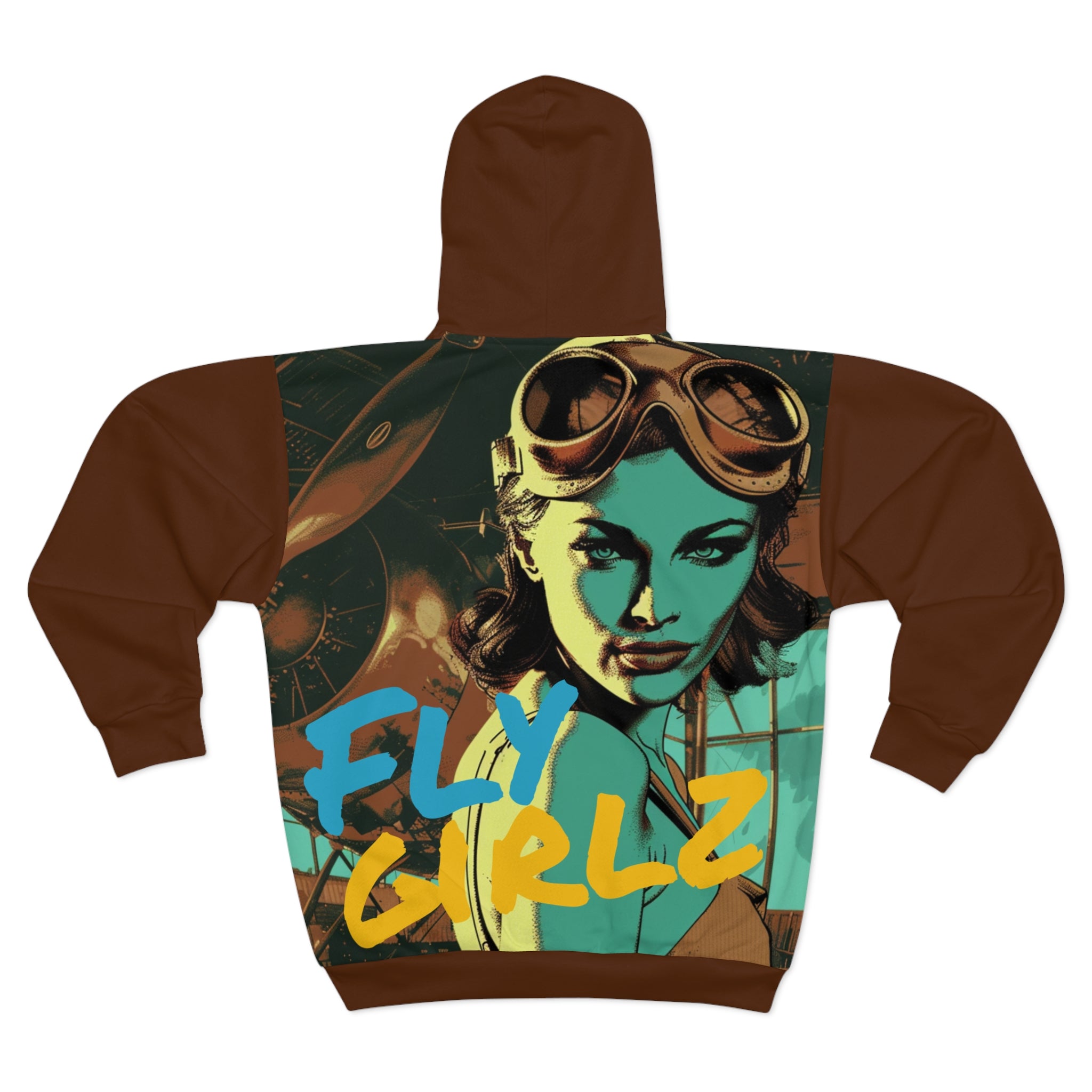 Fly Girlz - Brown Zip Hoodie - Xtreme Flyerz