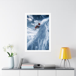 Free Fall -  Snowmobile - Gallery Print Poster - DC0192