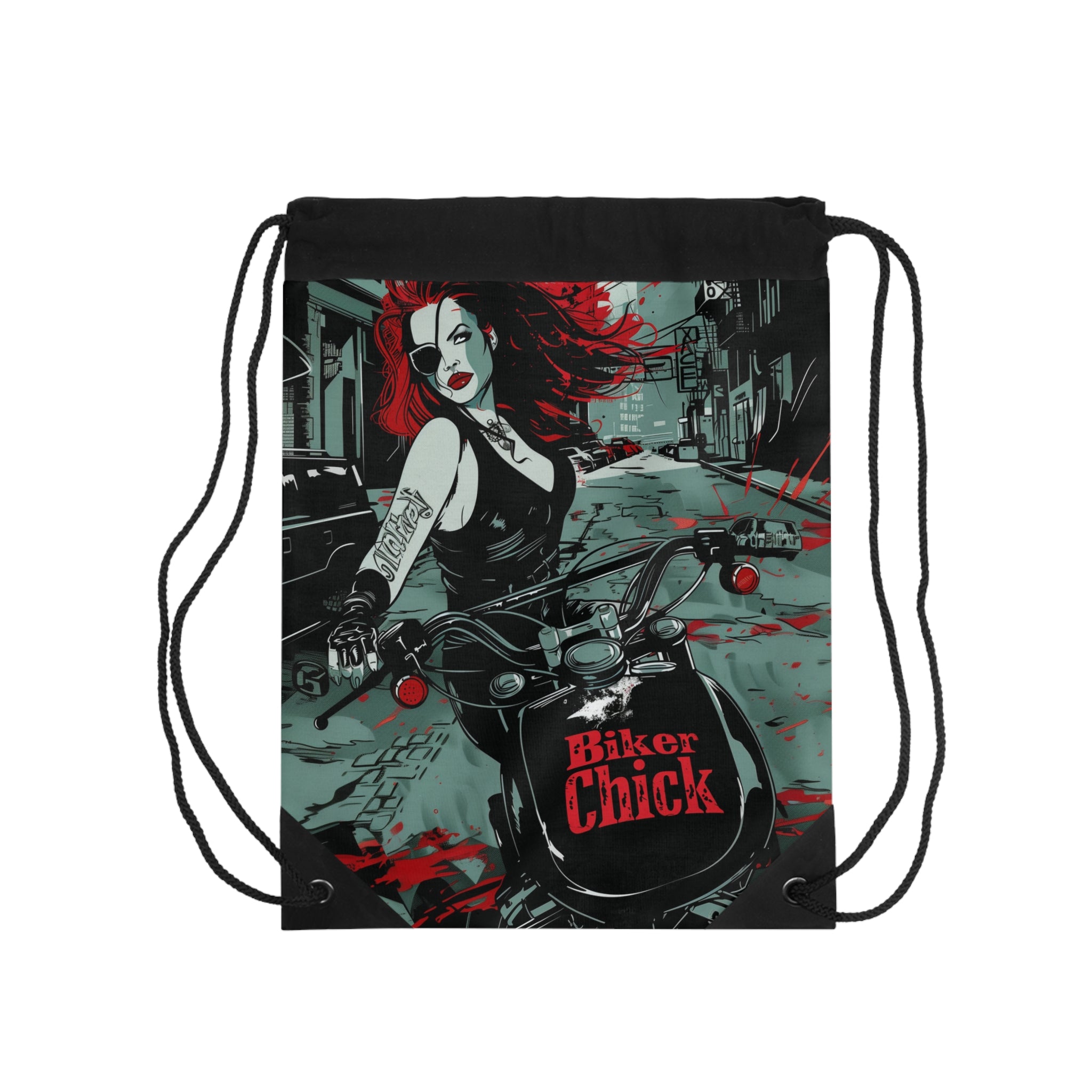 Biker Chick Xtreme Riderz Drawstring Bag