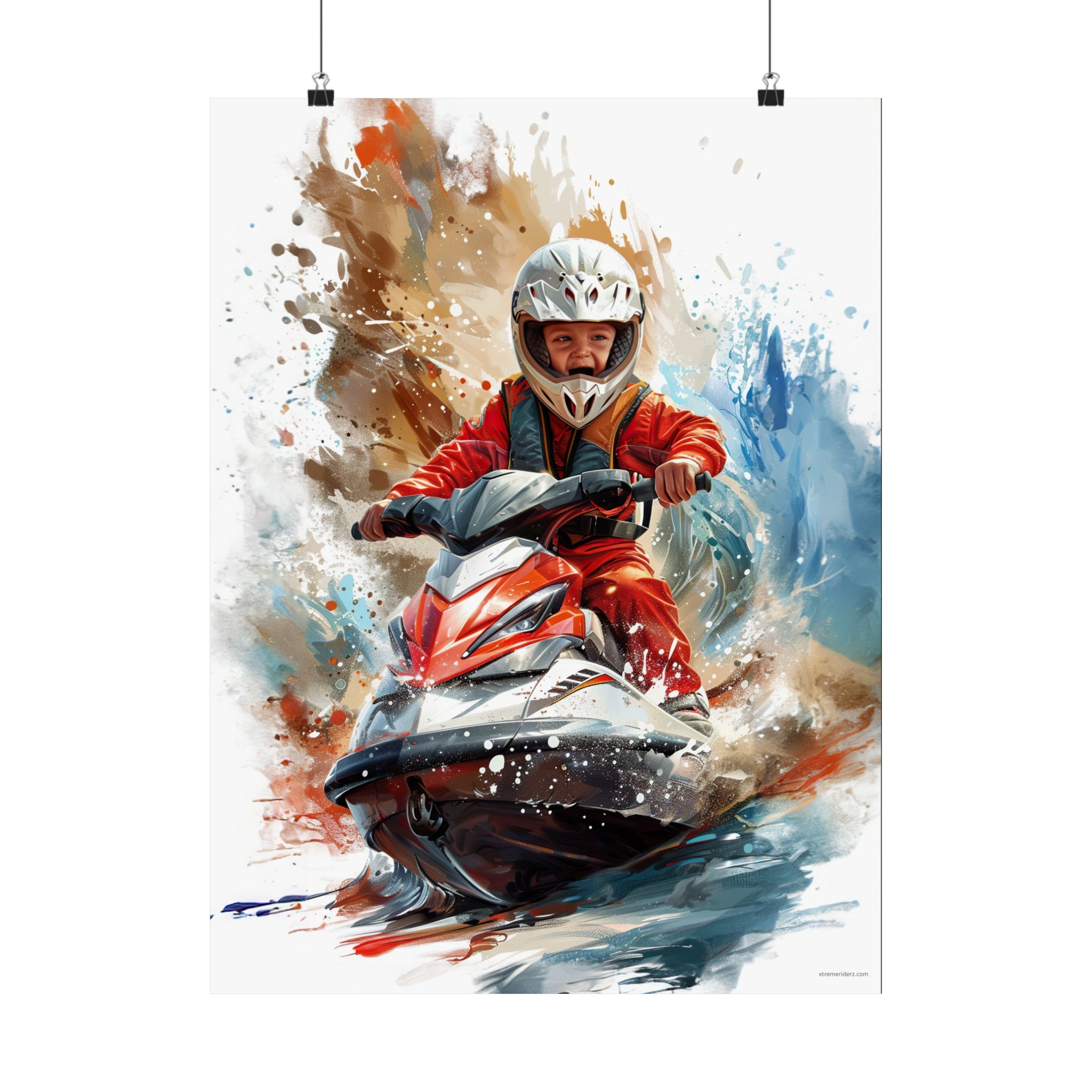 Jet Ski- Xtreme Kidz-  Matte Vertical Posters