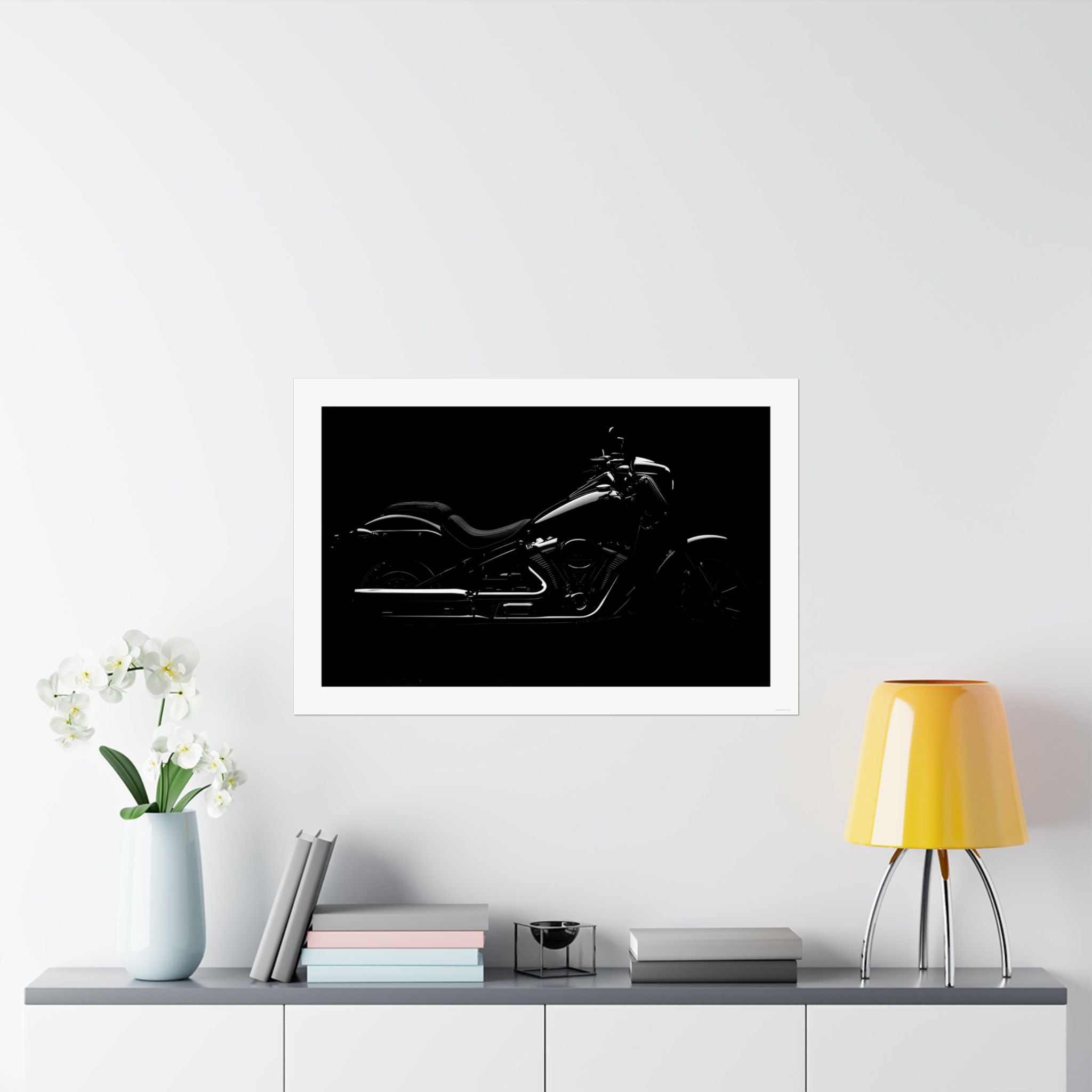 Black Elegance - Motorcycle - Gallery Print Poster - DC0122