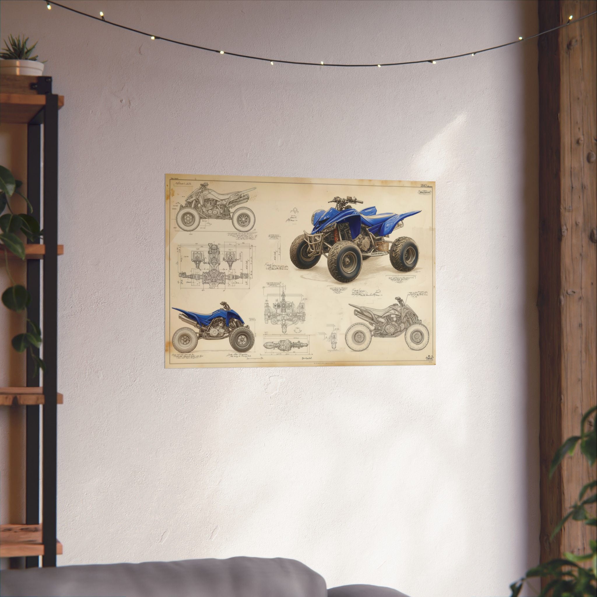 ATV Blueprint - ATV/UTV - Gallery Print Poster - DC0292