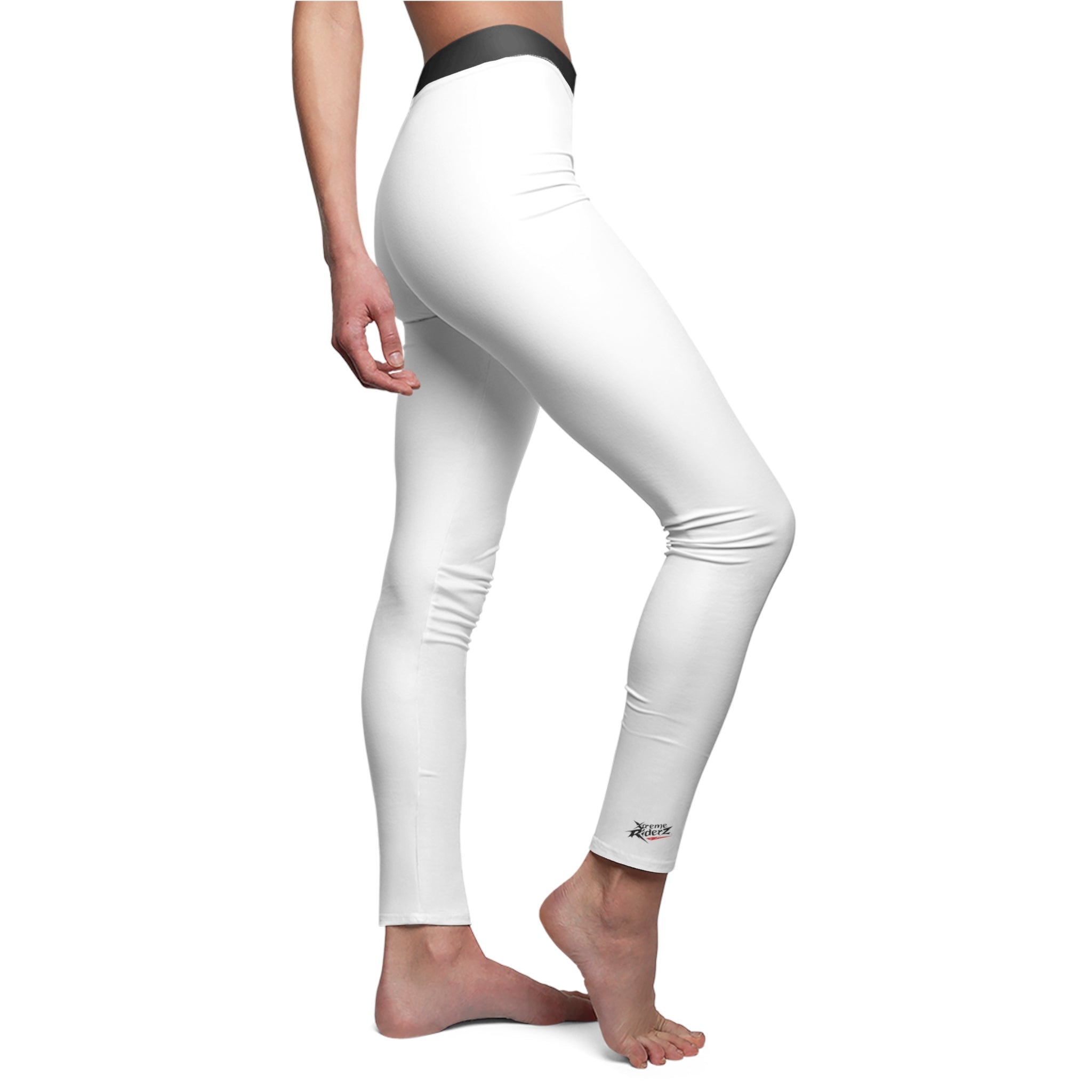 White Women's Casual Leggings- Xtreme Riderz