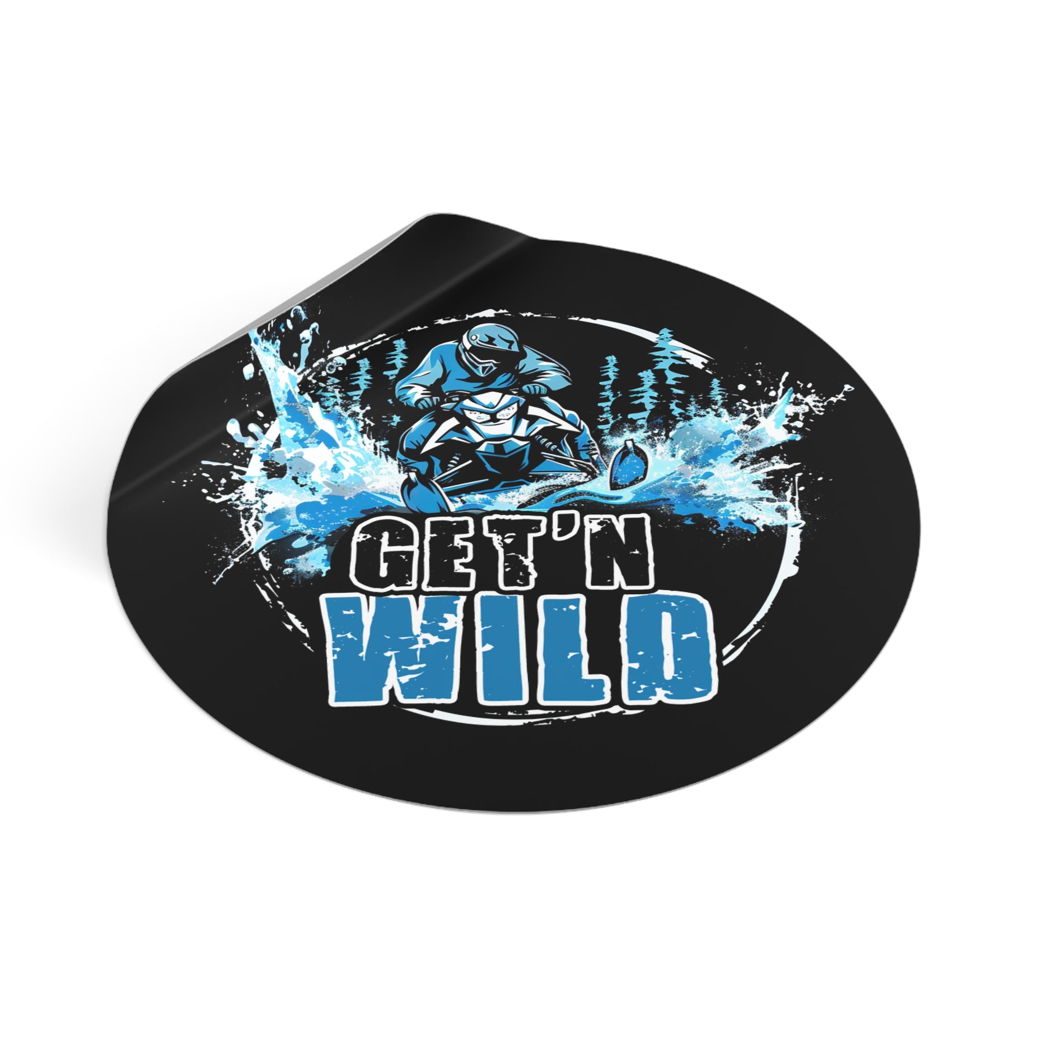 Get'n Wild- Xtreme Riderz-  Round Vinyl Stickers
