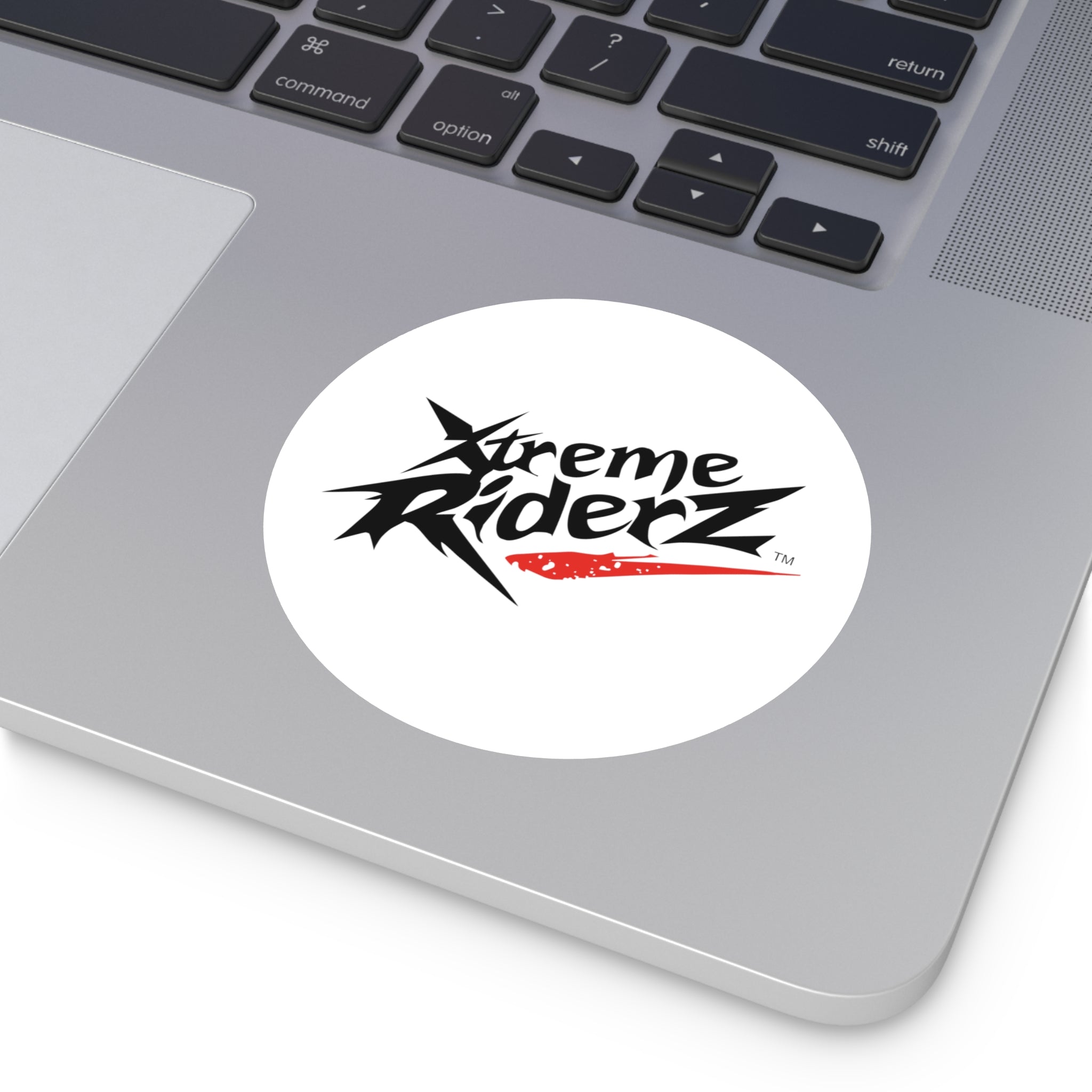 White Round Vinyl Stickers- Xtreme Riderz Brand