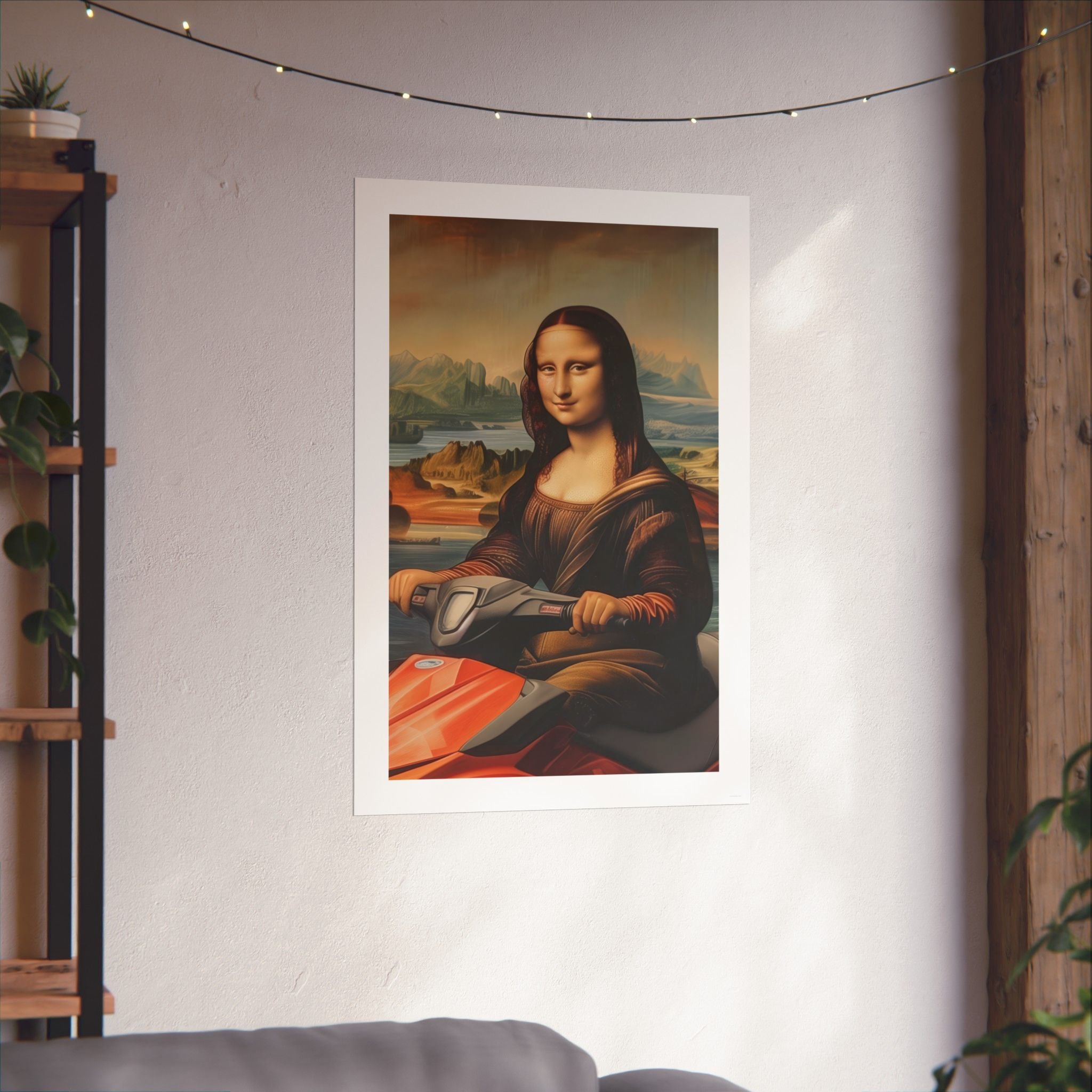 Mona Lisa - Leonardo de Vinci - Watersports - Gallery Print Poster - DC0262