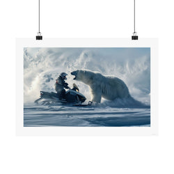 Bear Down - Snowmobile - Gallery Print Poster - DC0168