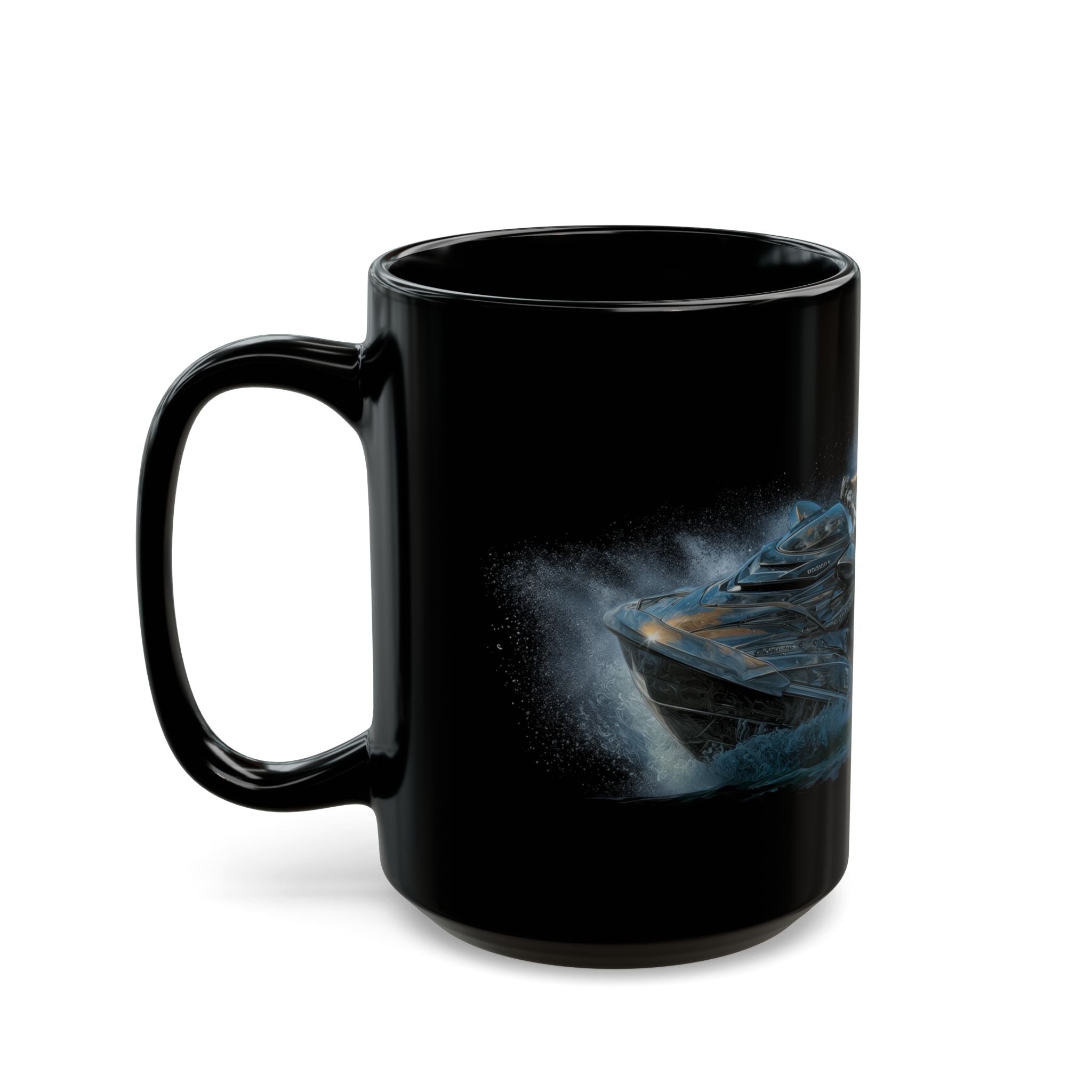 Splash Down Black Mug (11oz, 15oz) - Watersports - DC0293