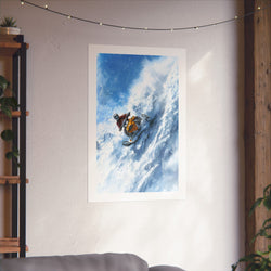 Cliff Hanger -  Snowmobile - Gallery Print Poster - DC0164