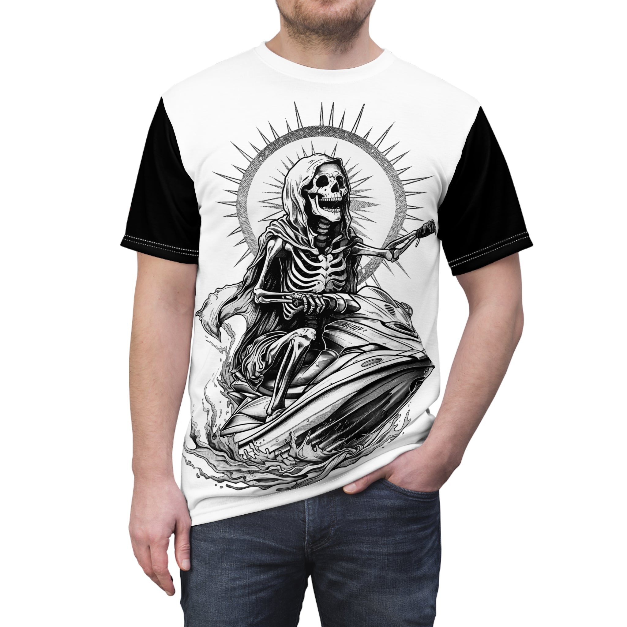 Skeleton Riderz - Watersports - Unisex Tee Shirt - TG0128