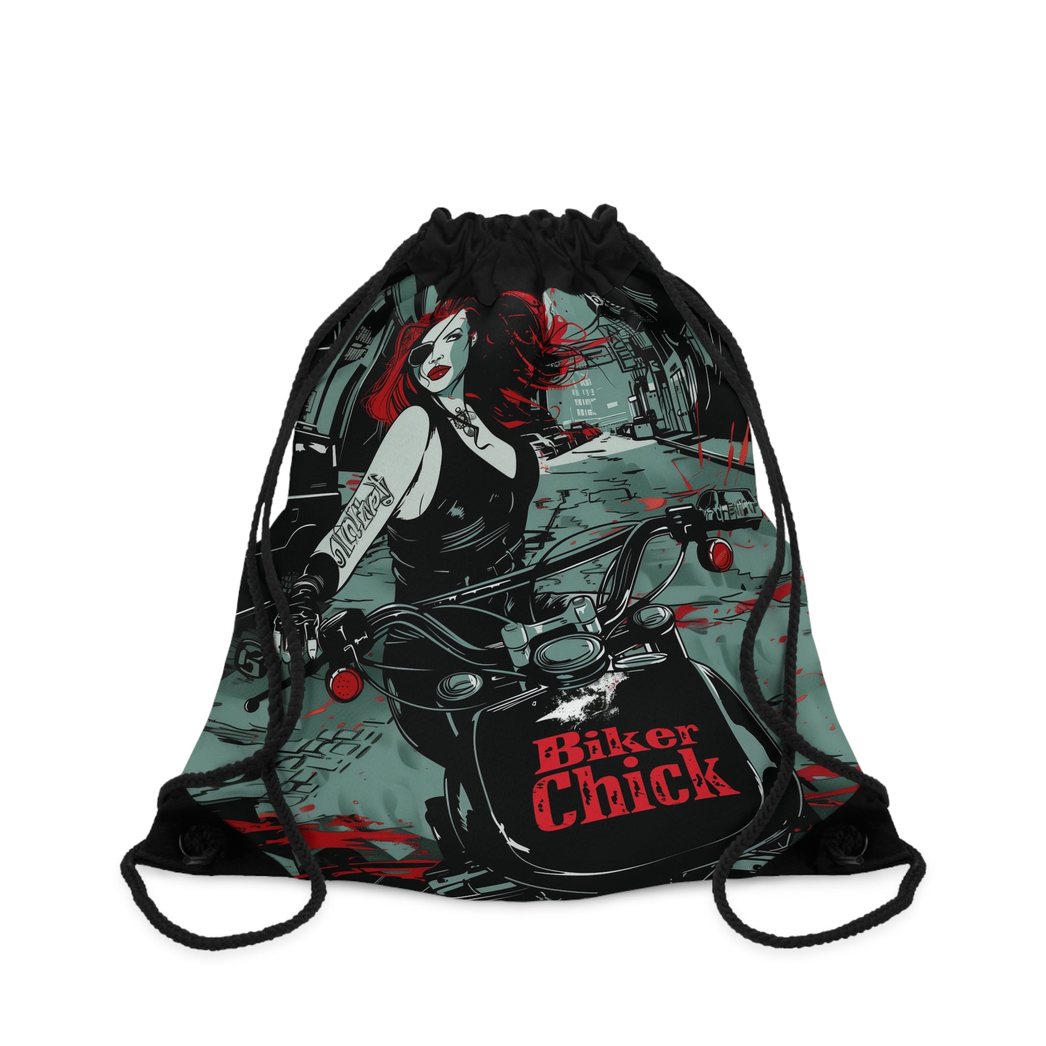 Biker Chick Xtreme Riderz Drawstring Bag