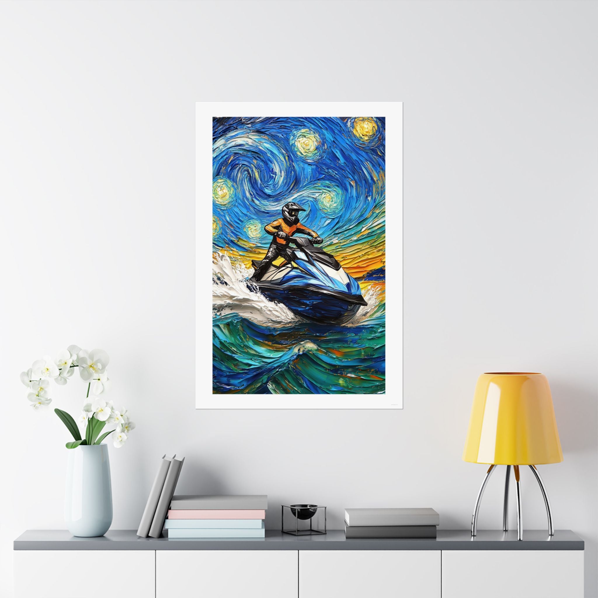 Starry Night - Vincent Van Gogh - Watersports - Gallery Print Poster - DC0261