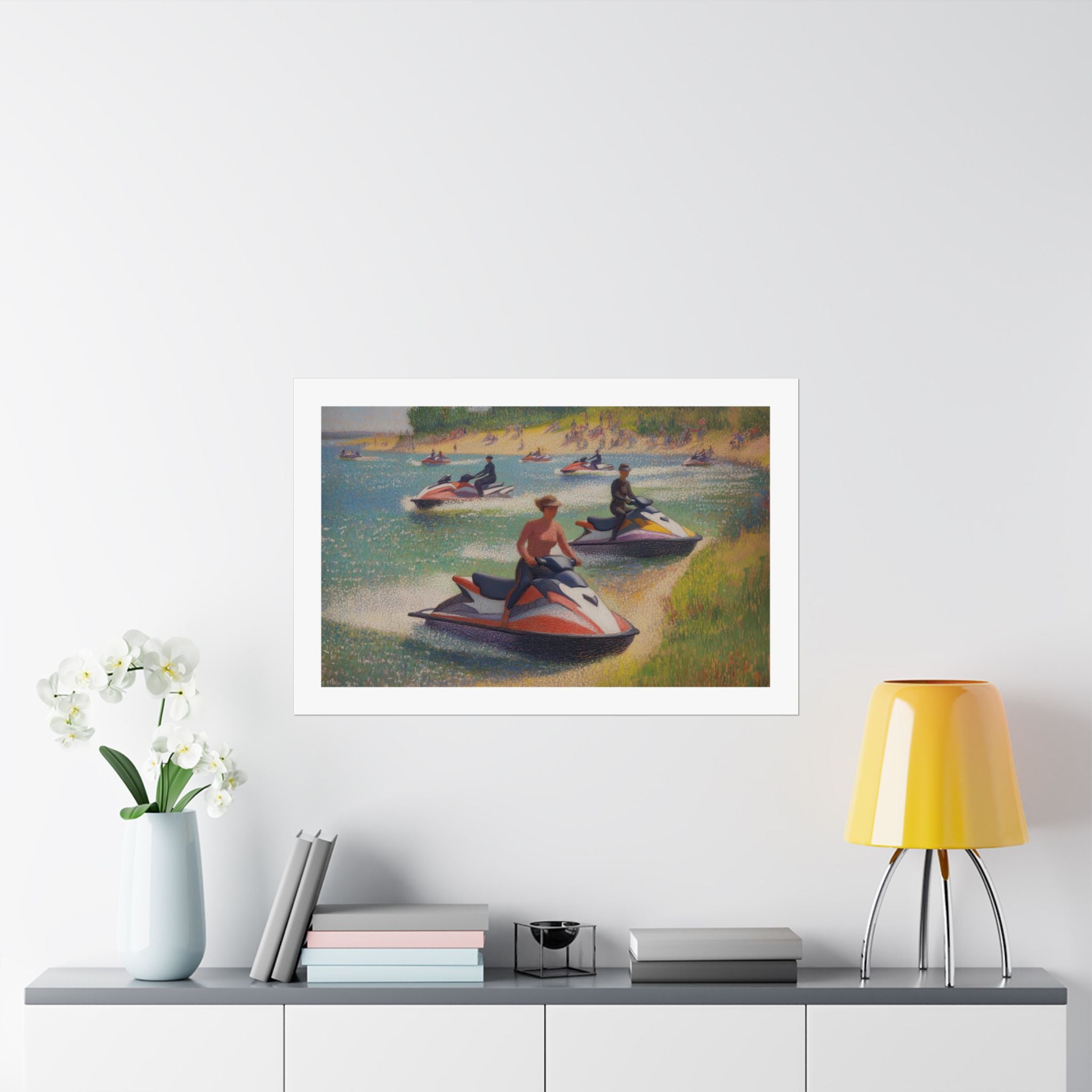 A Sunday Afternoon on the Island of La Grande - Version 2 - Seurat - Watersports - Gallery Print Poster - DC0259